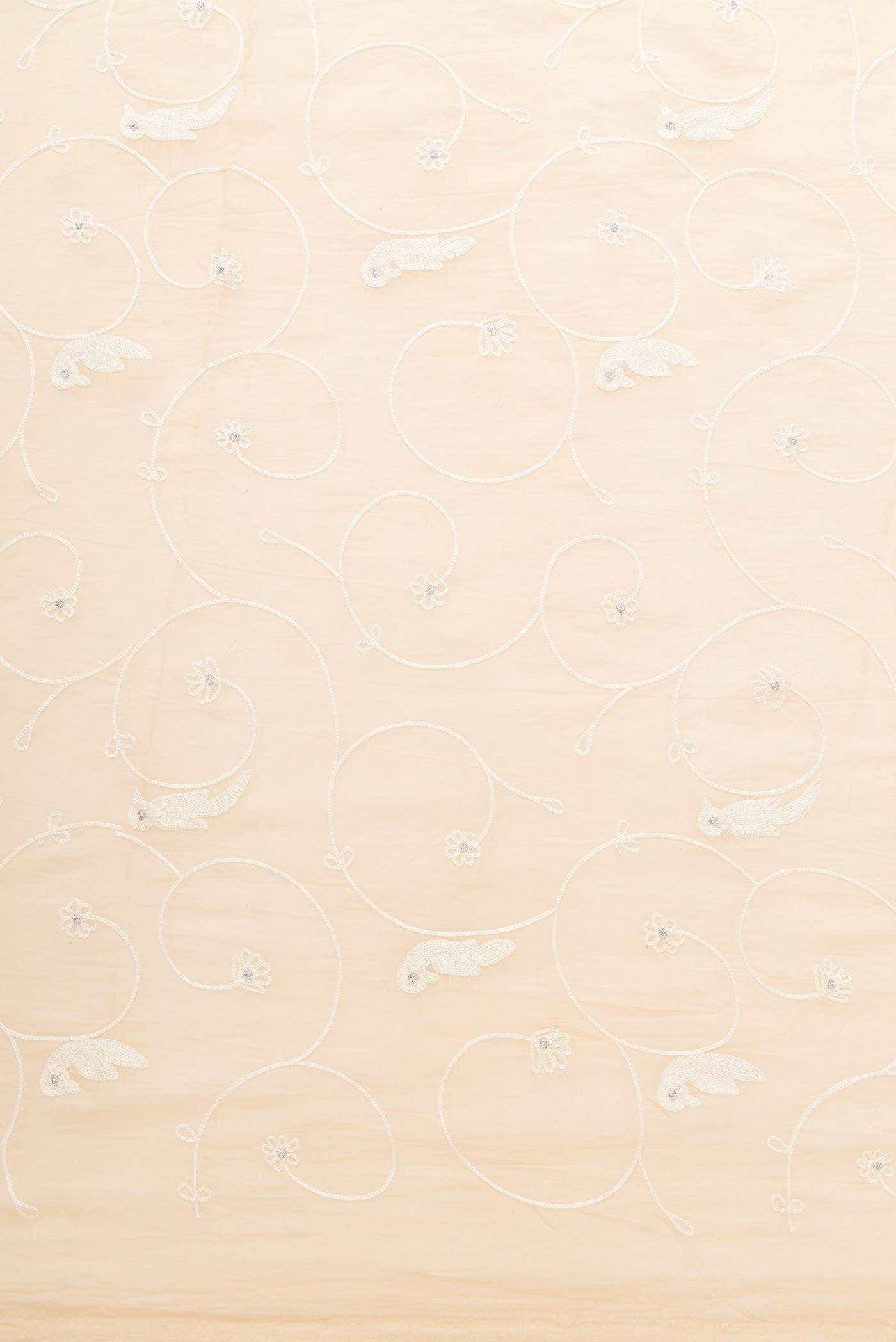 Sandal Chanderi Silk Dress Material