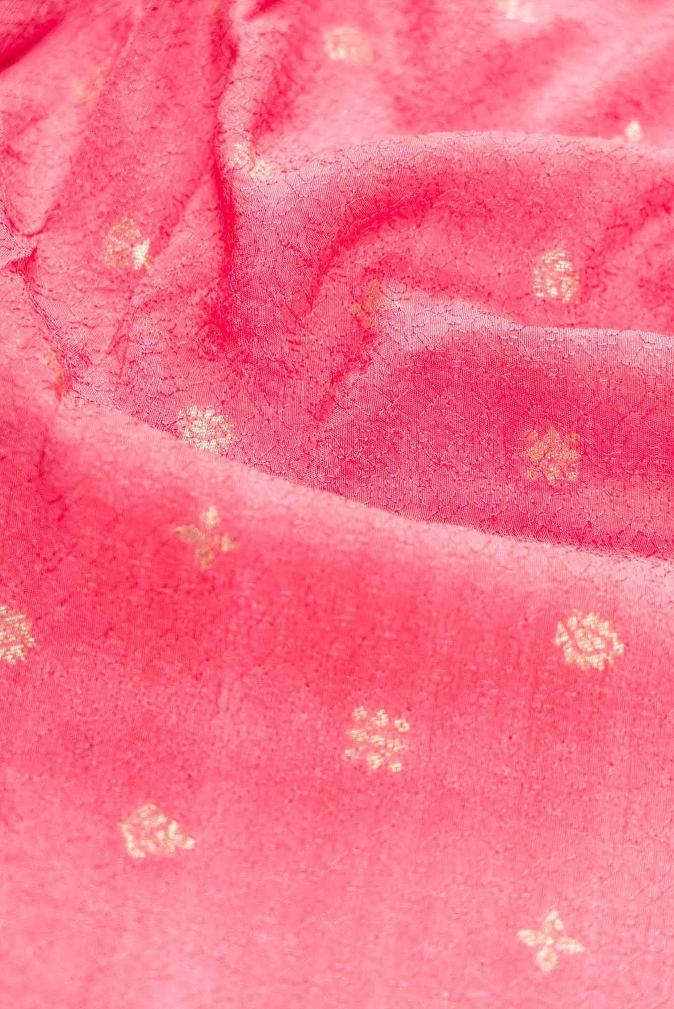 Pink Raw Silk Dress Material