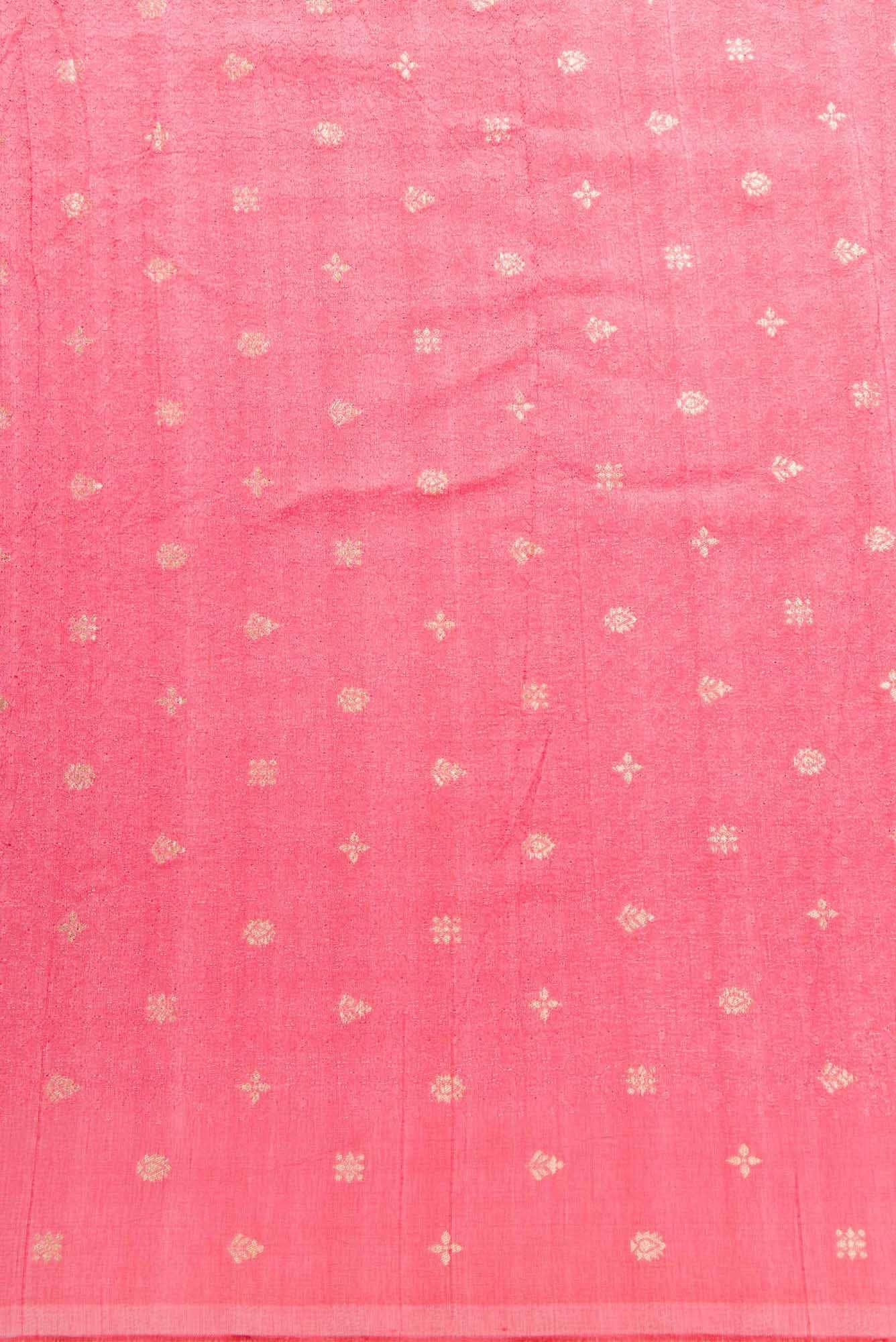 Pink Raw Silk Dress Material