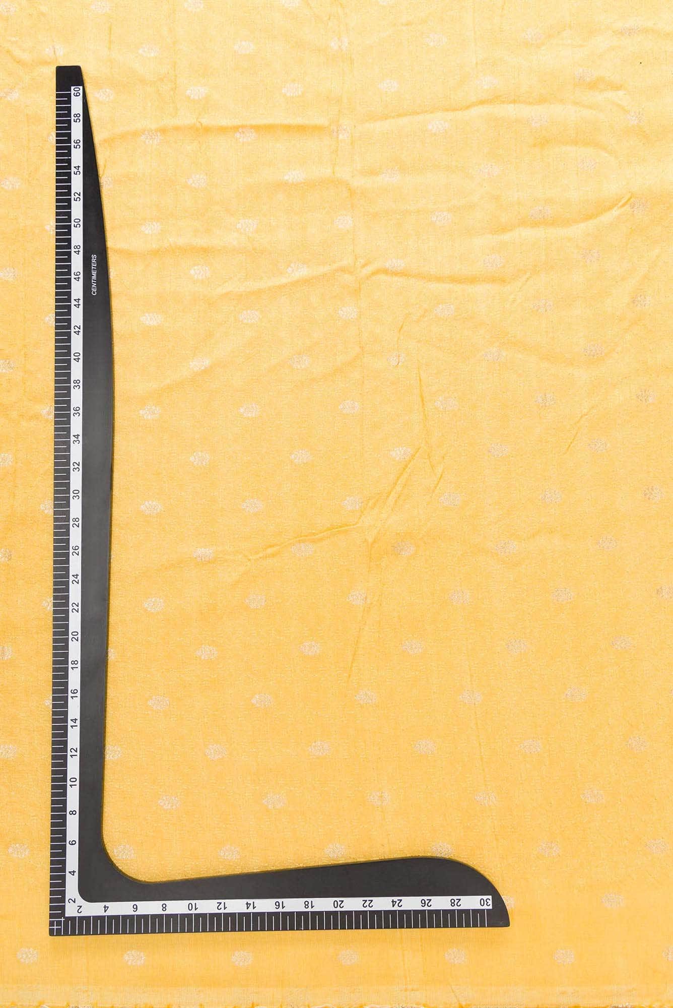 Yellow Raw Silk Dress Material