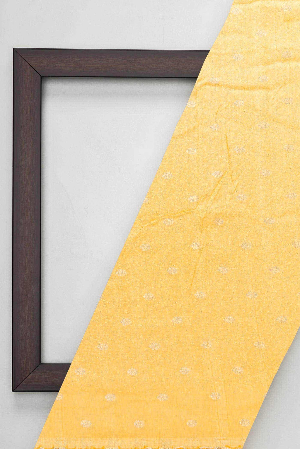 Yellow Raw Silk Dress Material