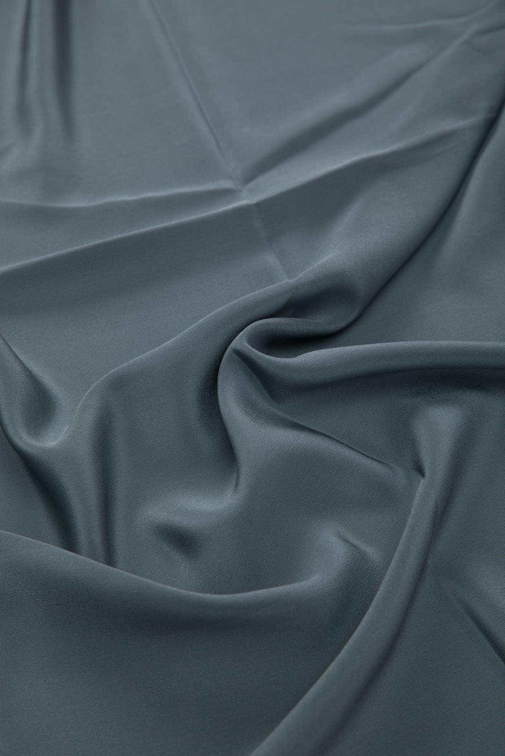 Grey Mysore Crepe Dress Material