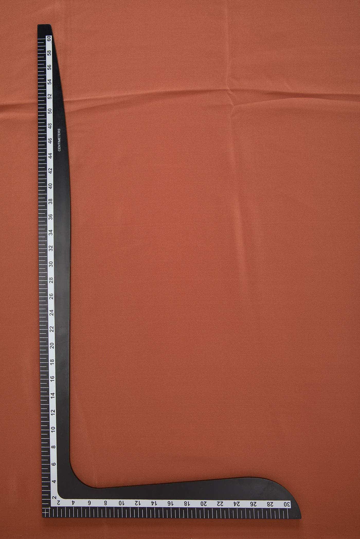 Brick Orange Mysore Crepe Dress Material