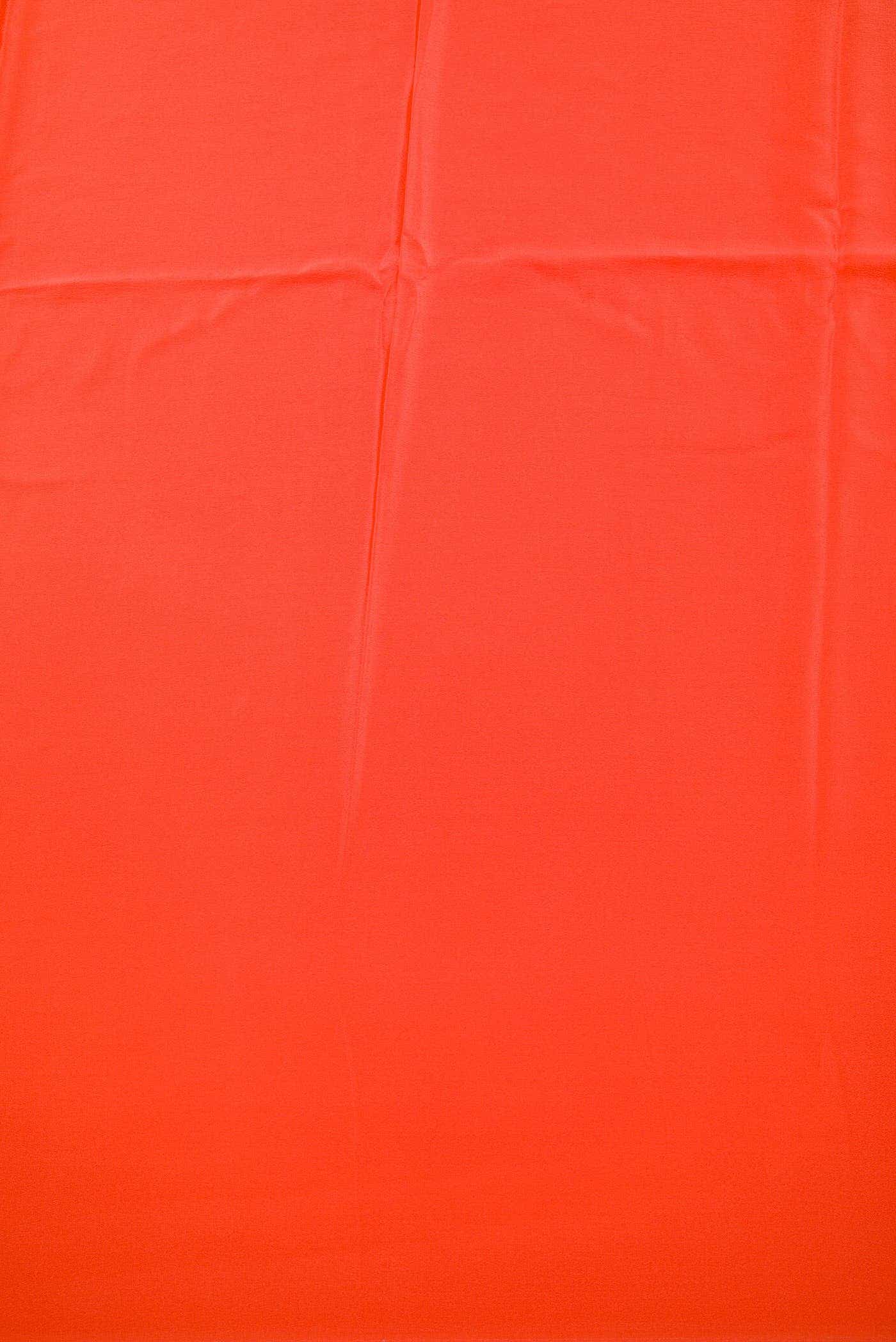 Saffron Mysore Crepe Dress Material