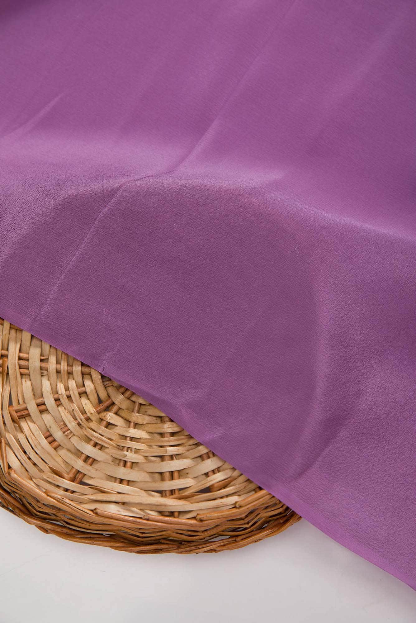 Lavender Crepe Dress Material