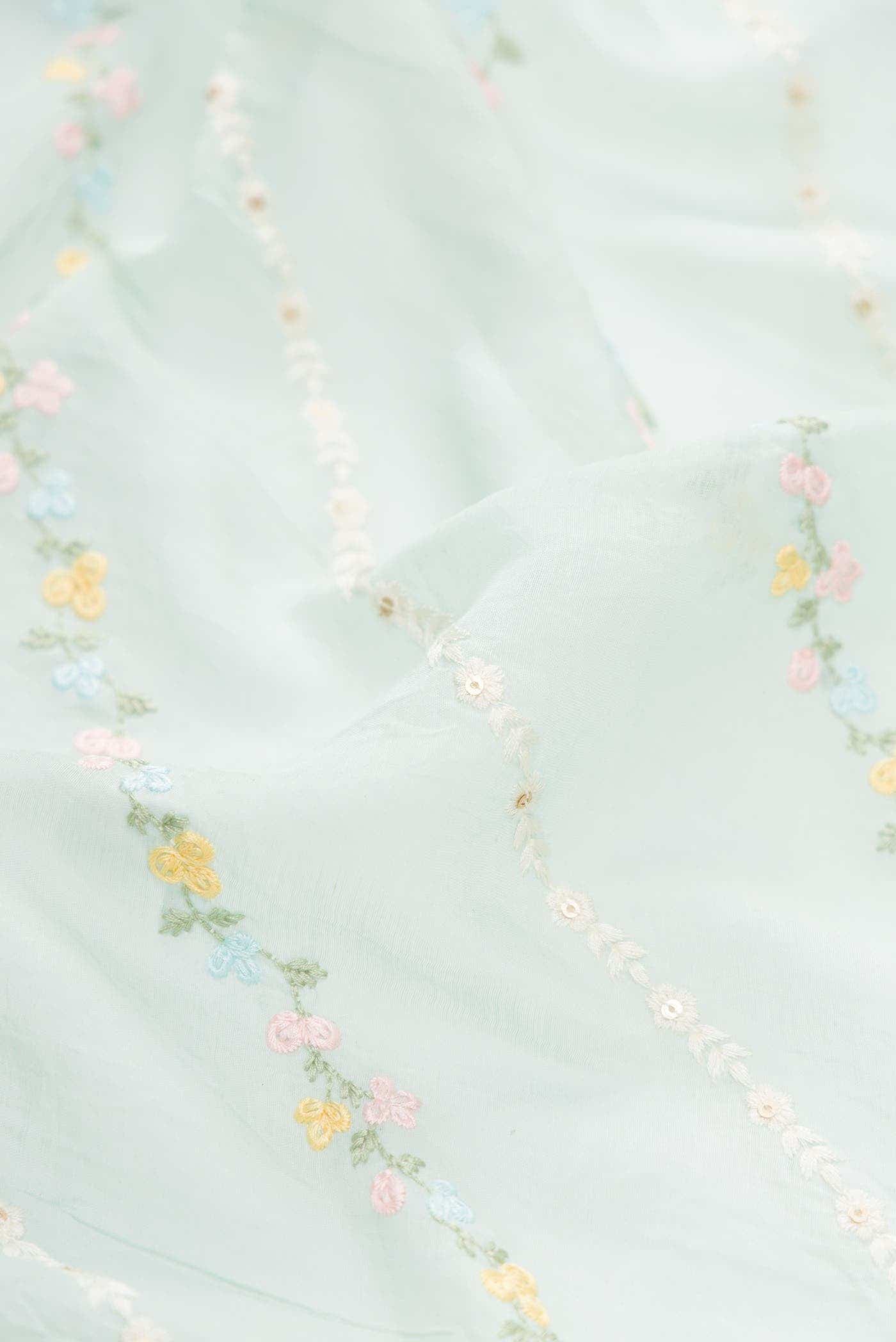 Blue Cotton Dress Material