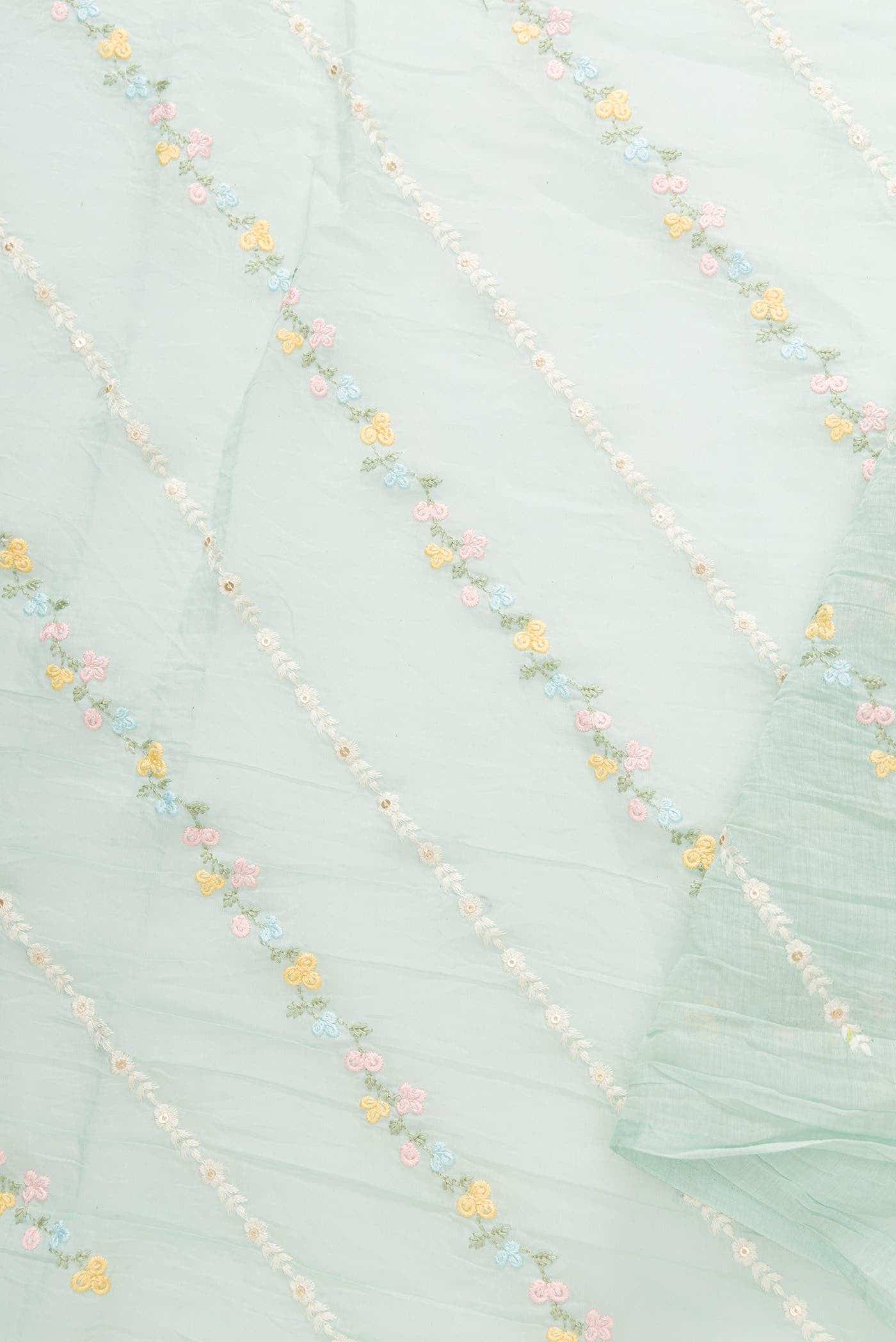 Blue Cotton Dress Material