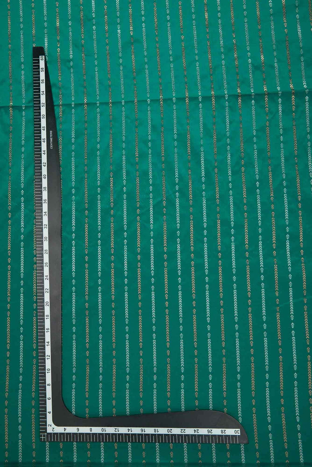 Green Blended Banarasi Silk Dress Material
