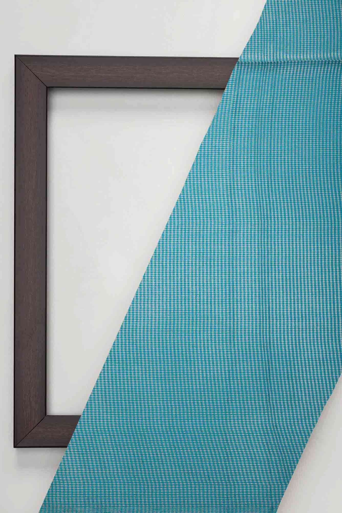 Maya Blue Tussar Silk Dress Material