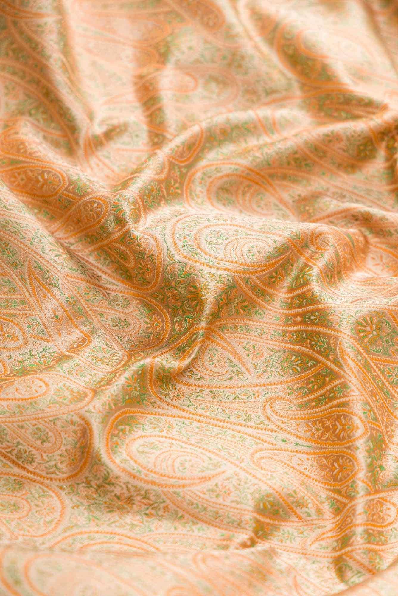 Sandal Banarasi Silk Dress Material