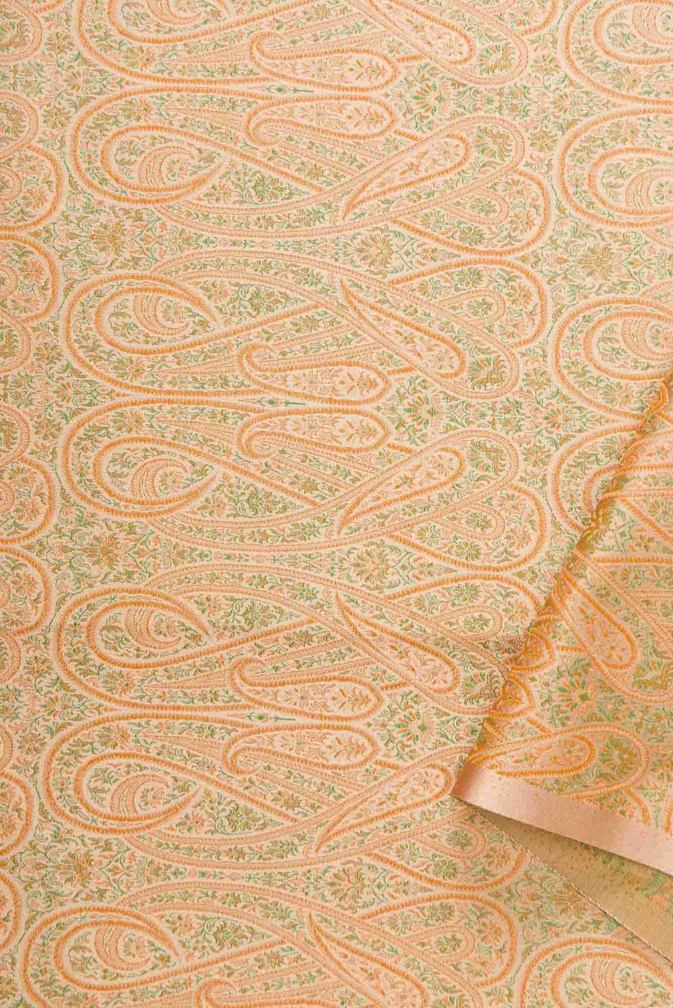 Sandal Banarasi Silk Dress Material