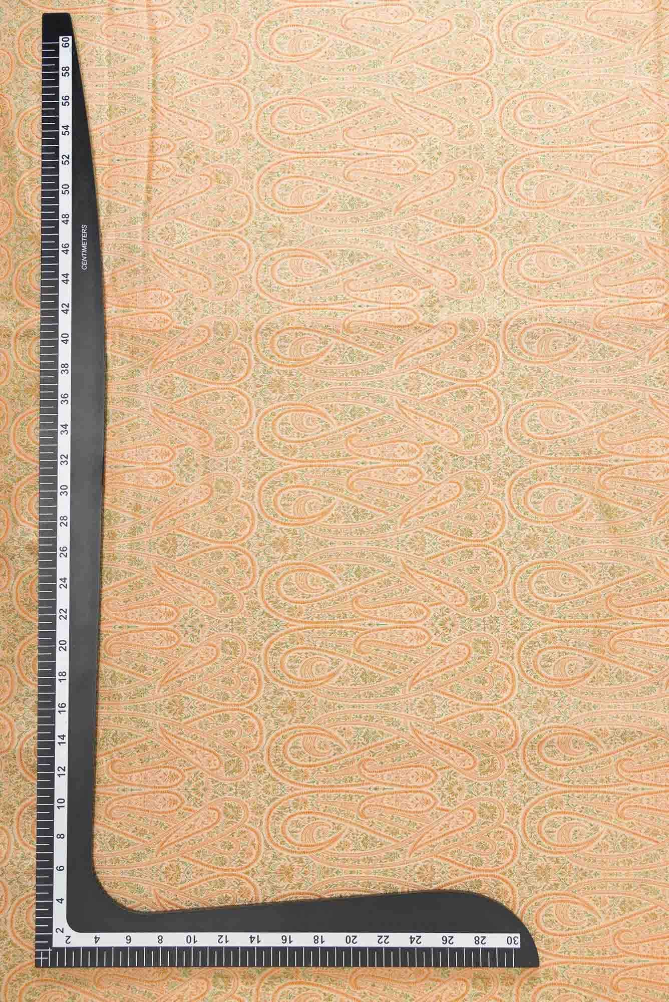 Sandal Banarasi Silk Dress Material