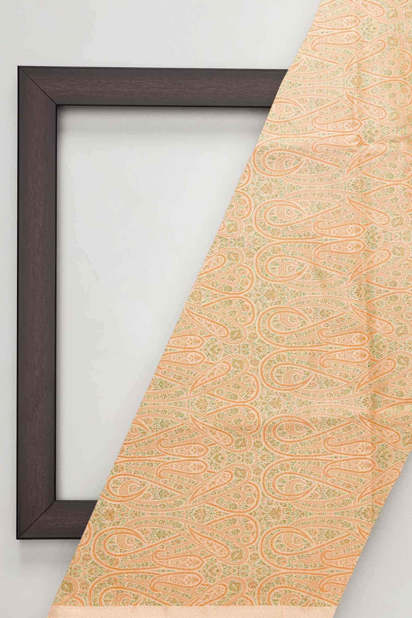 Sandal Banarasi Silk Dress Material