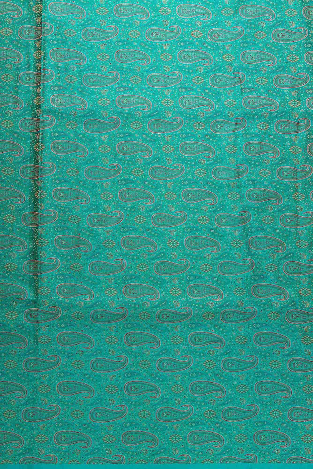 Peacock Blue Banarasi Silk Dress Material