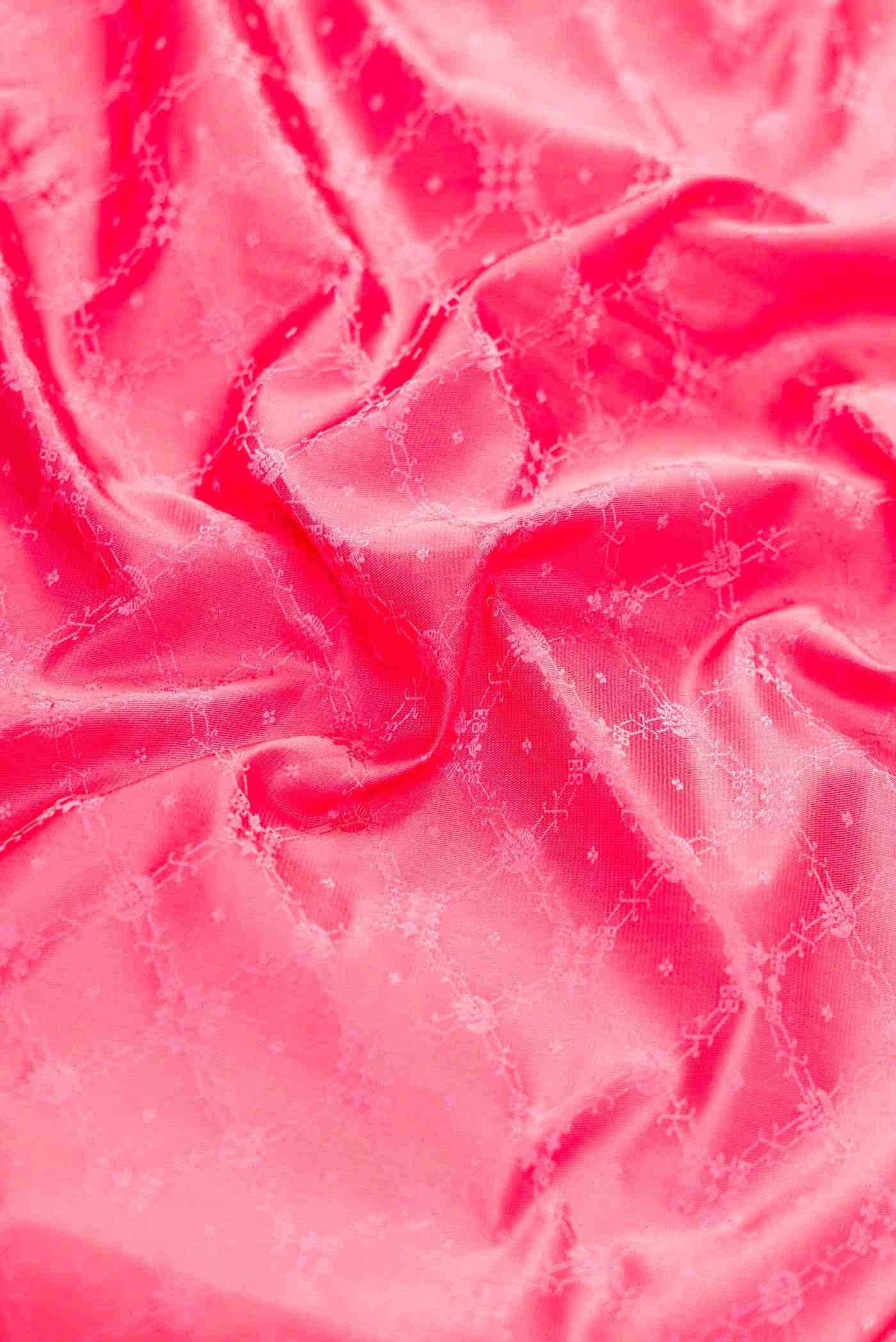 Pink Banarasi Silk Dress Material