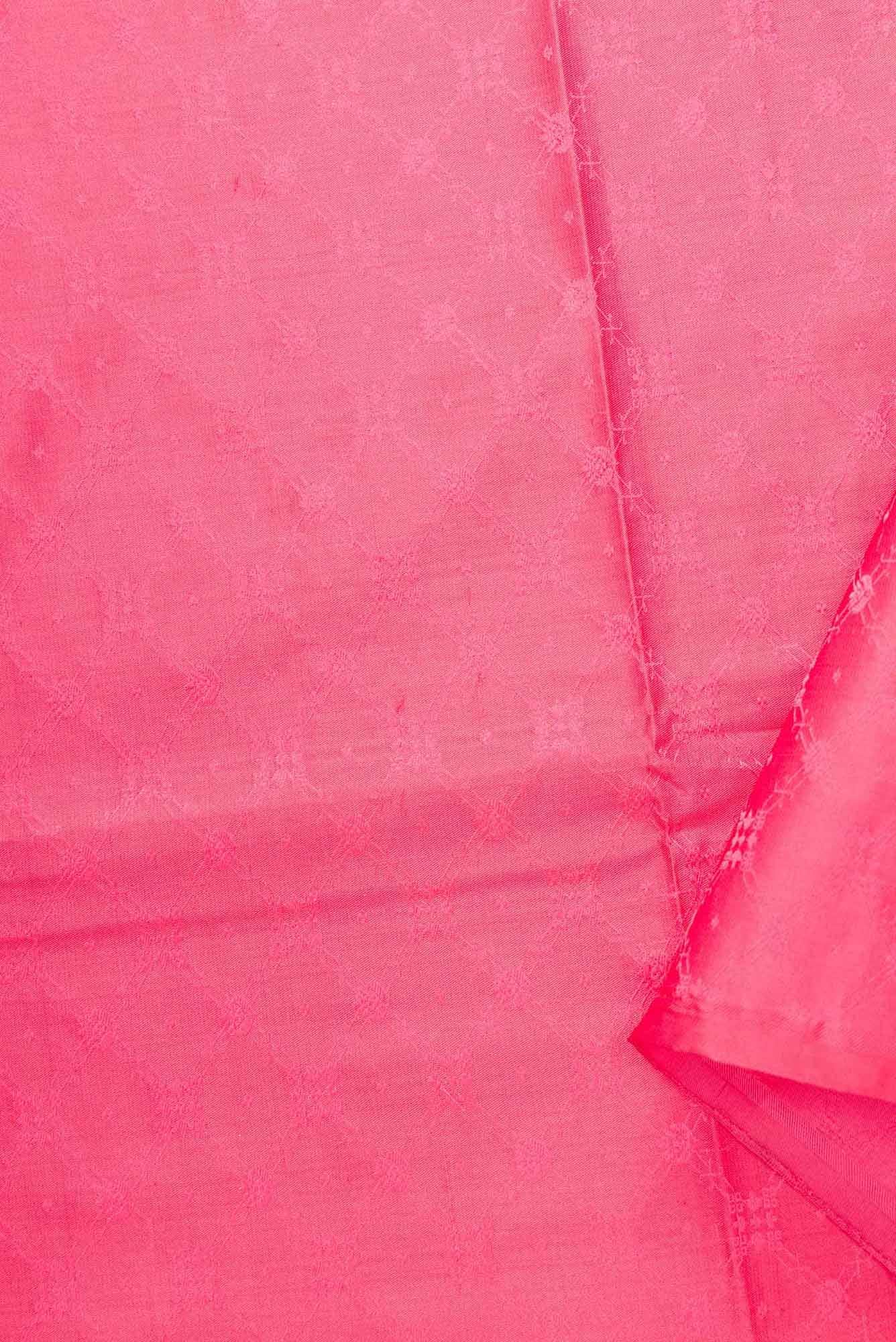 Pink Banarasi Silk Dress Material