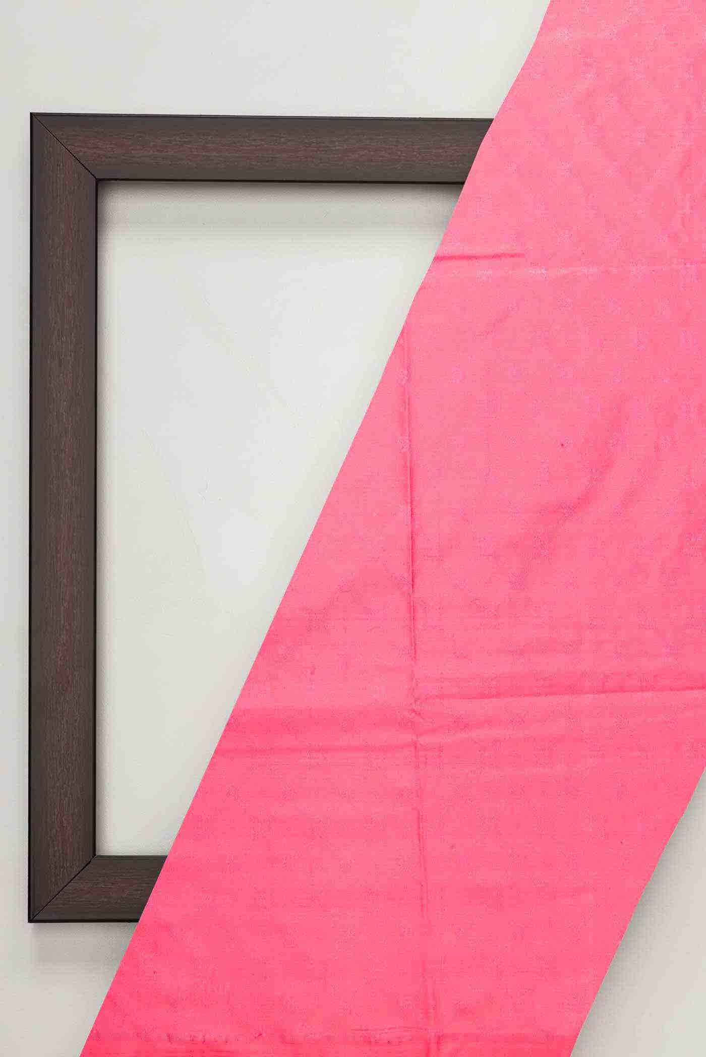 Pink Banarasi Silk Dress Material