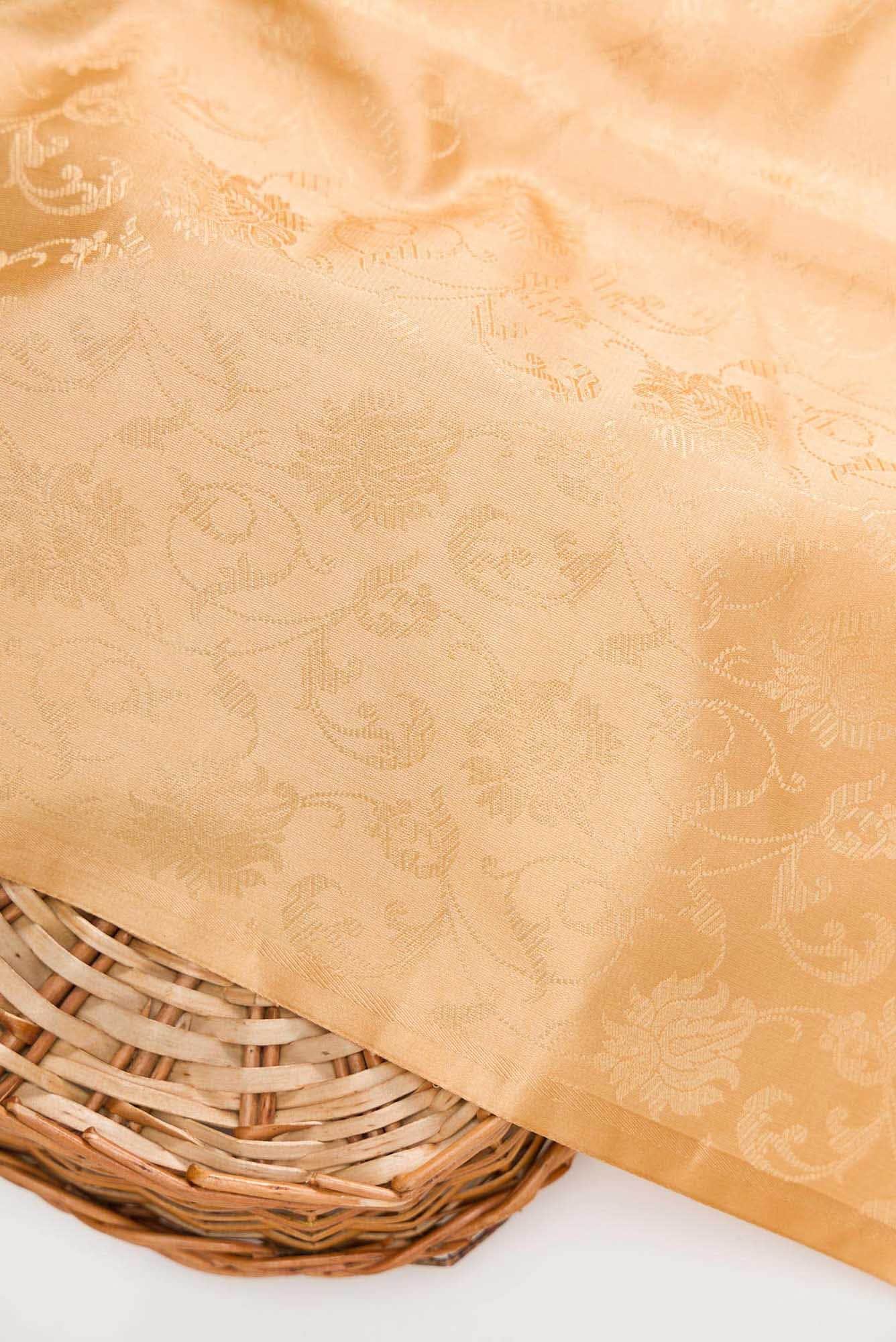 Sandal Banarasi Silk Dress Material