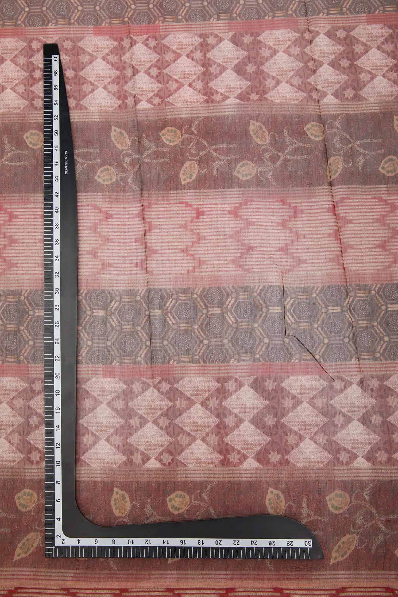 Maroon Chanderi Silk Dress Material
