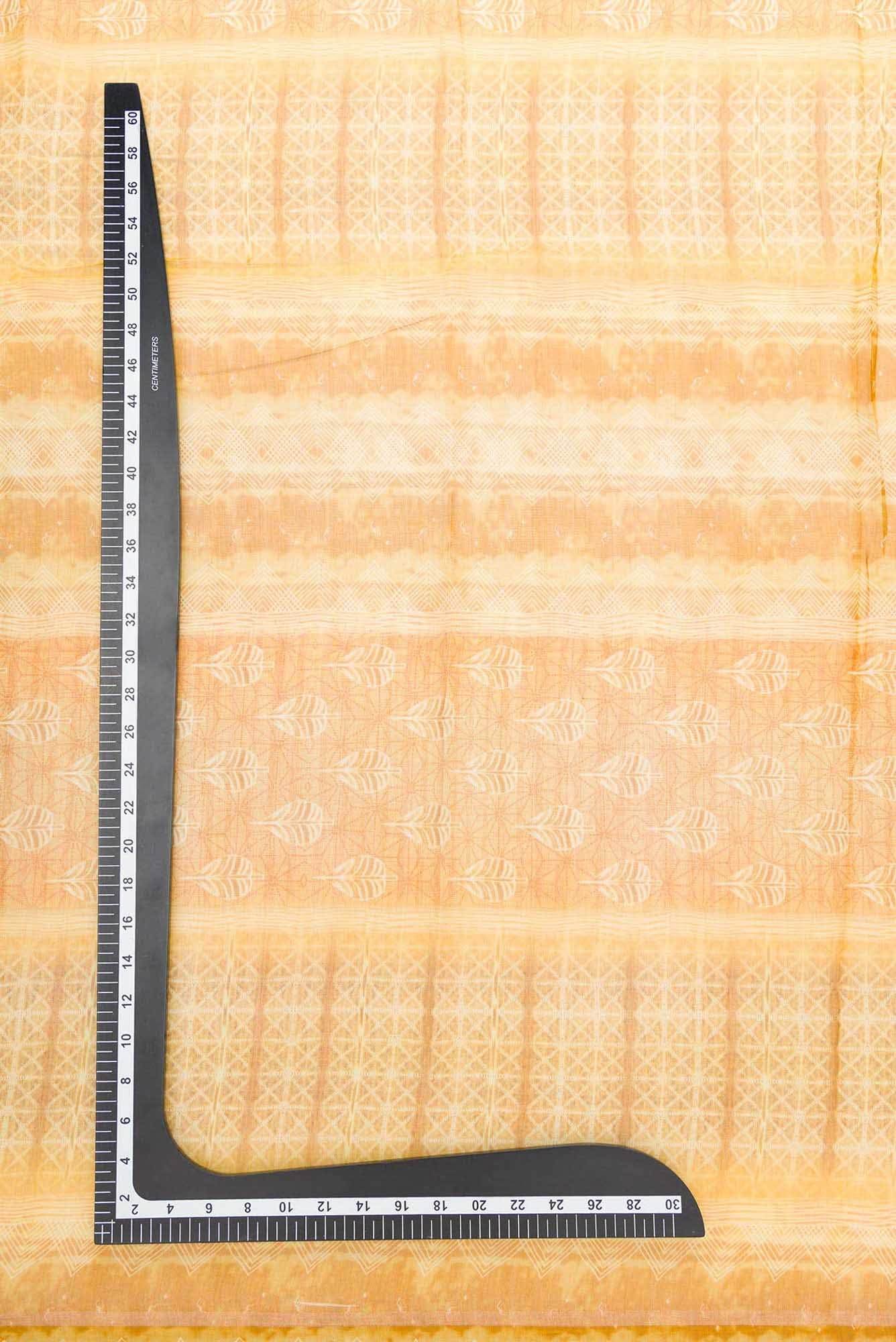 Mustard Chanderi Silk Dress Material