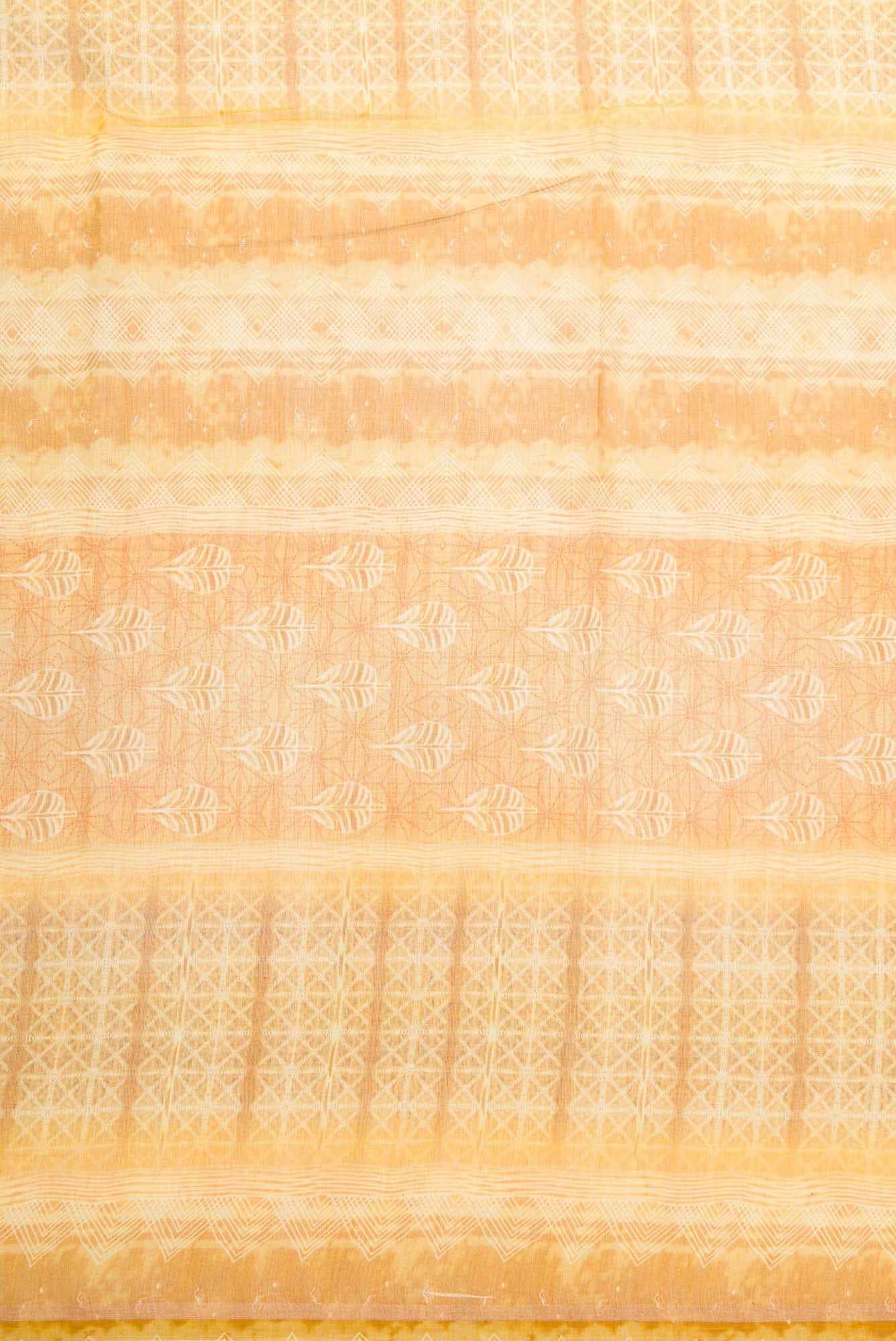 Mustard Chanderi Silk Dress Material