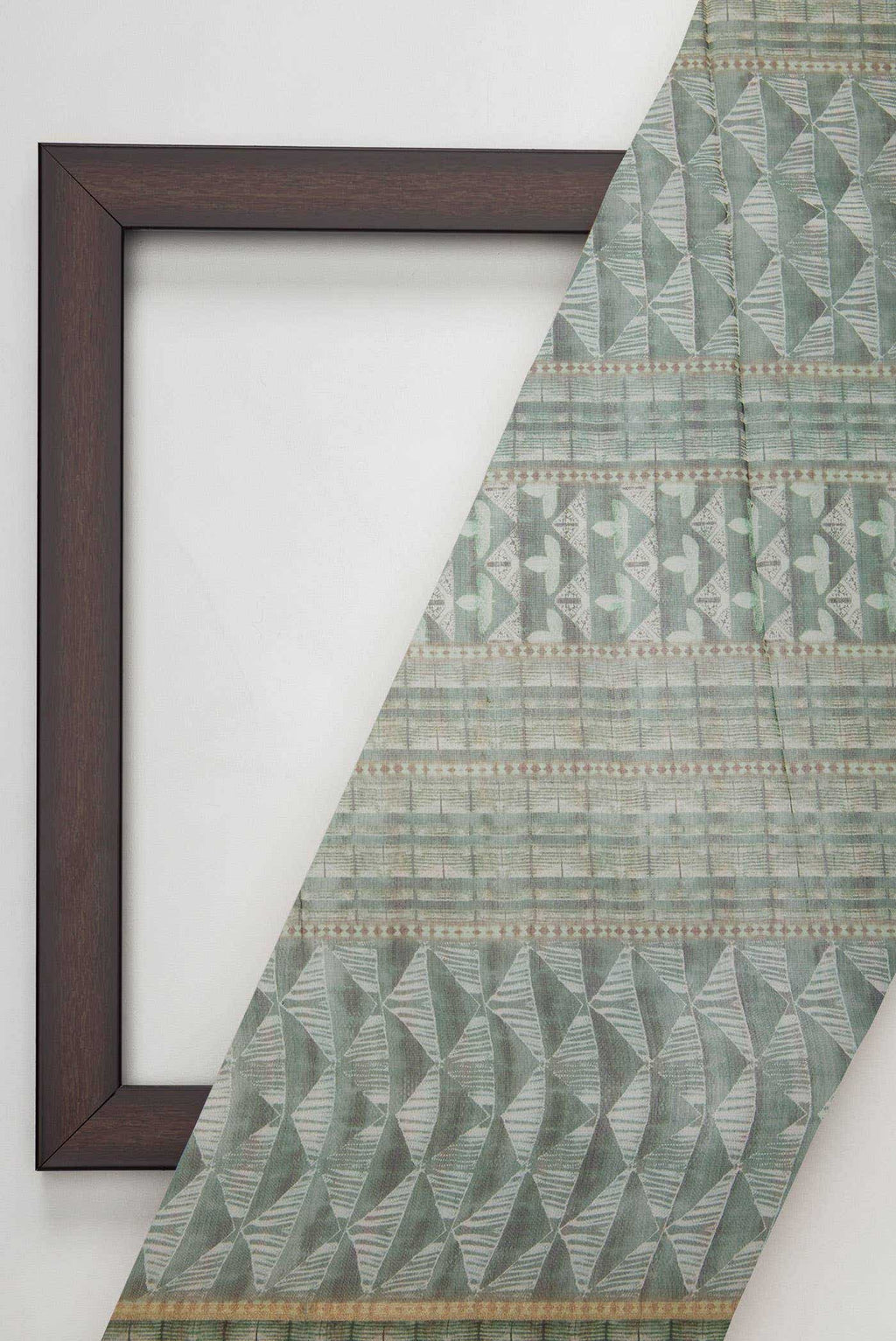 Green Chanderi Silk Dress Material
