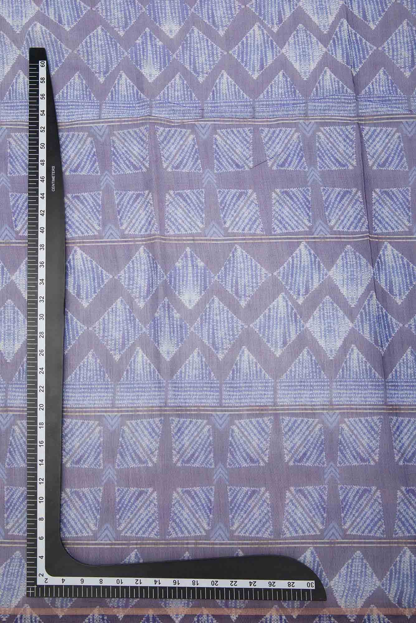 Lavender Chanderi Silk Dress Material