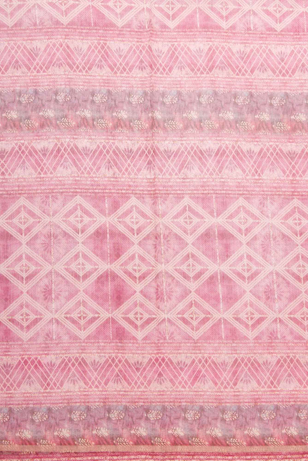 Pink Chanderi Silk Dress Material