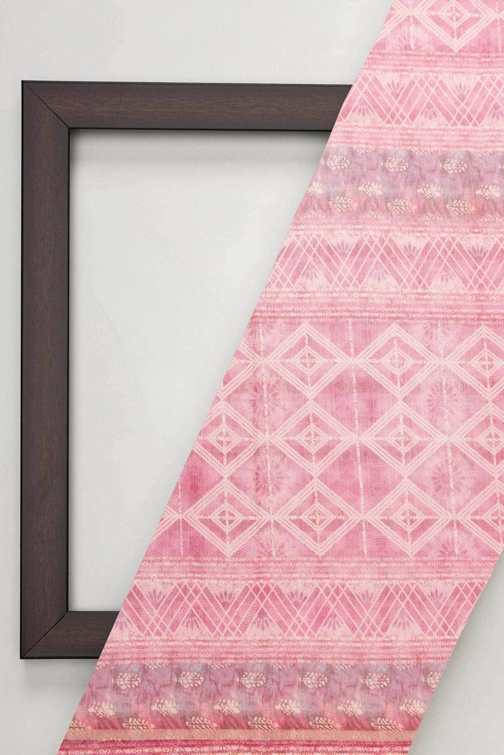 Pink Chanderi Silk Dress Material