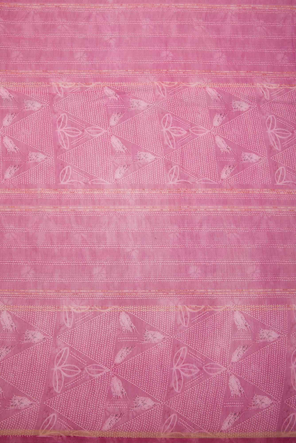 Pink Chanderi Silk Dress Material