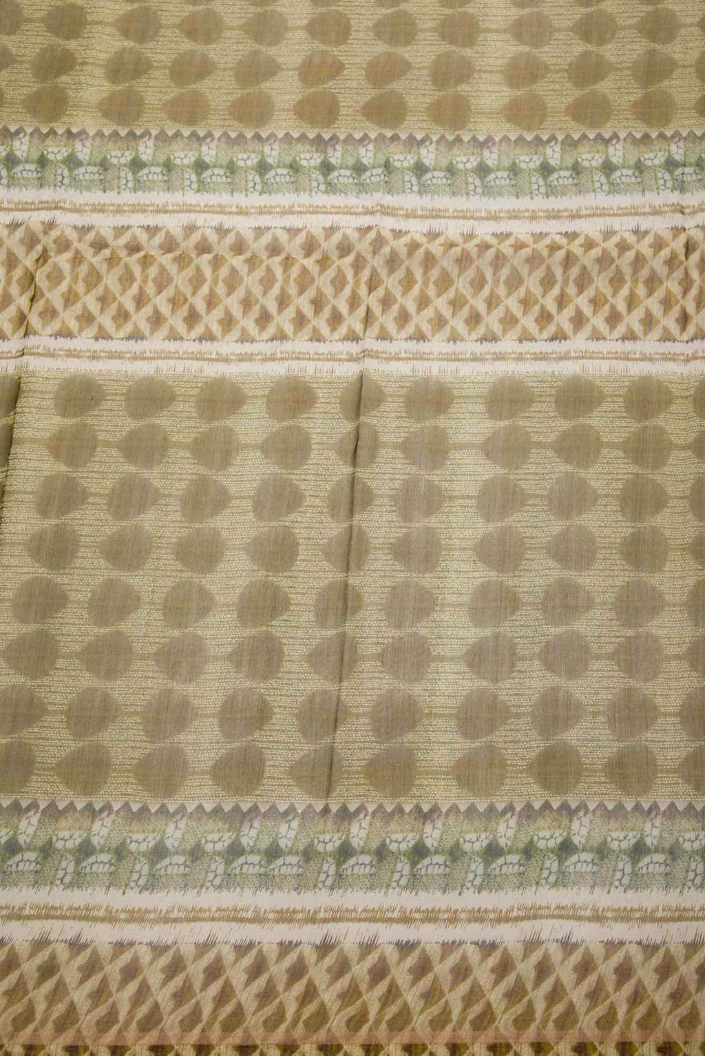 Green Chanderi Silk Dress Material