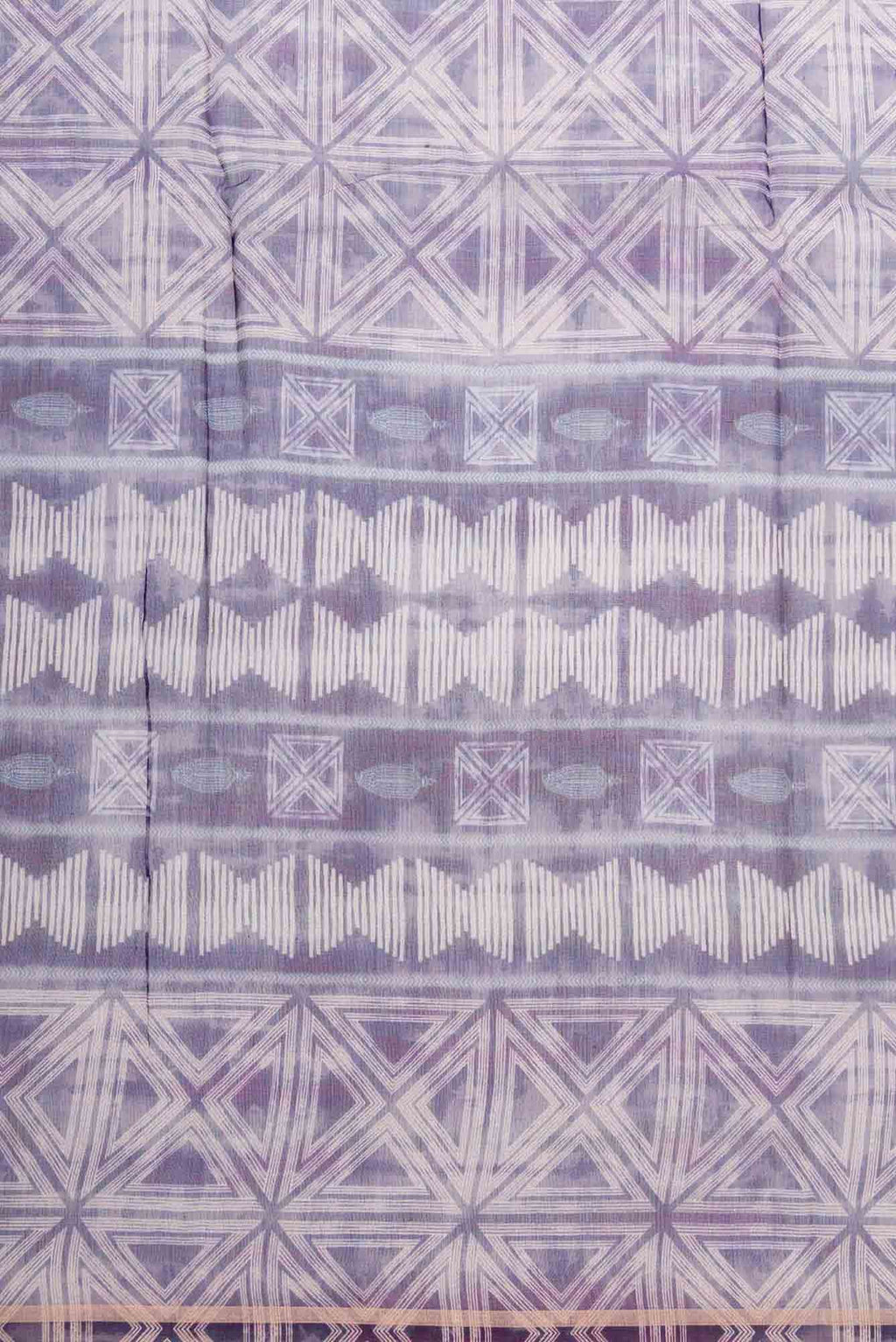 Purple Chanderi Silk Dress Material