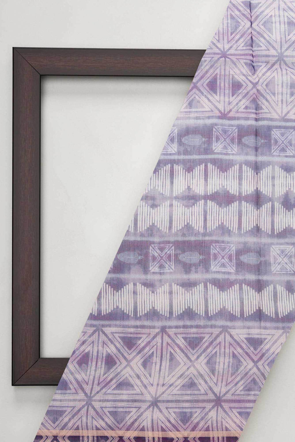 Purple Chanderi Silk Dress Material