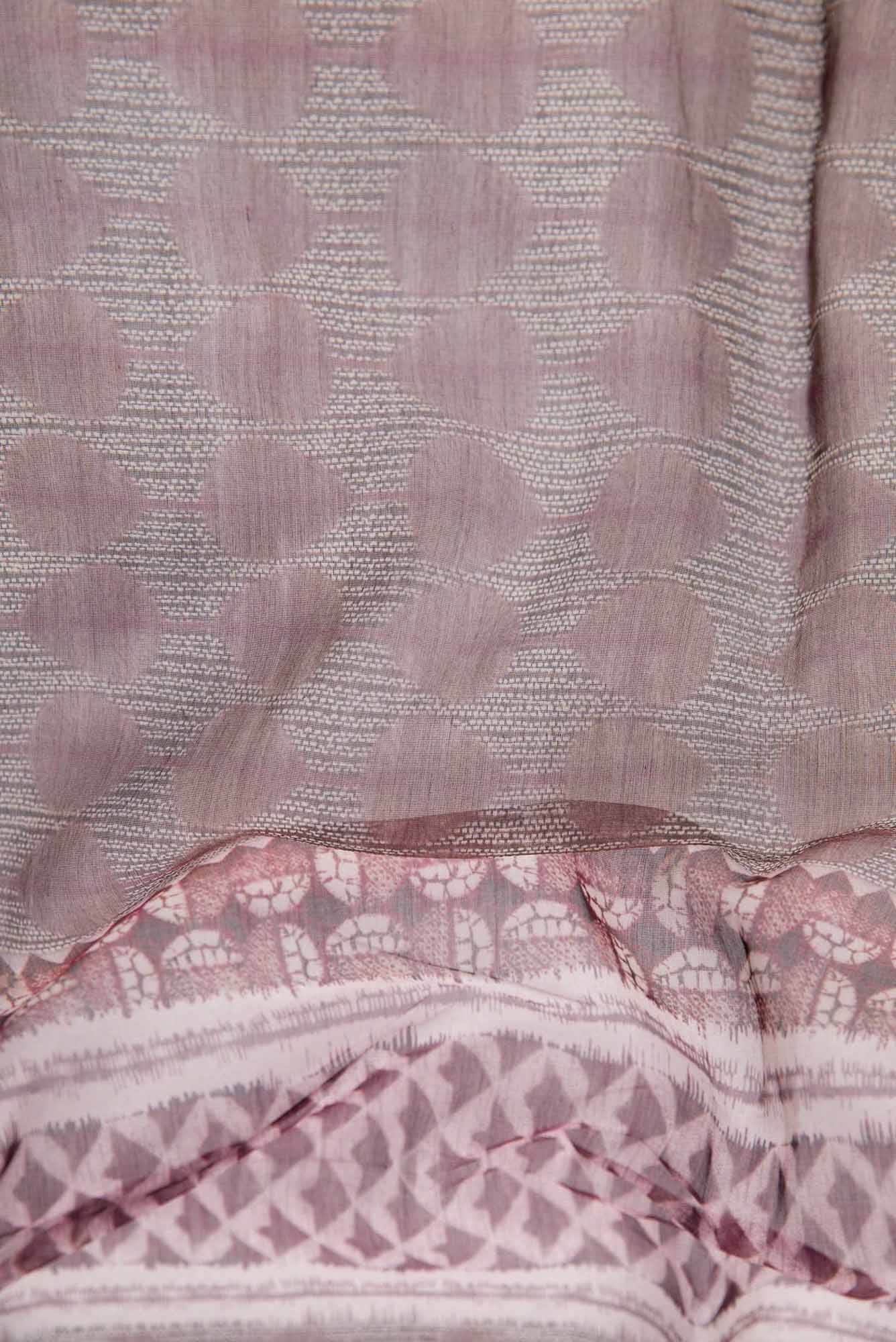 Magenta Chanderi Silk Dress Material