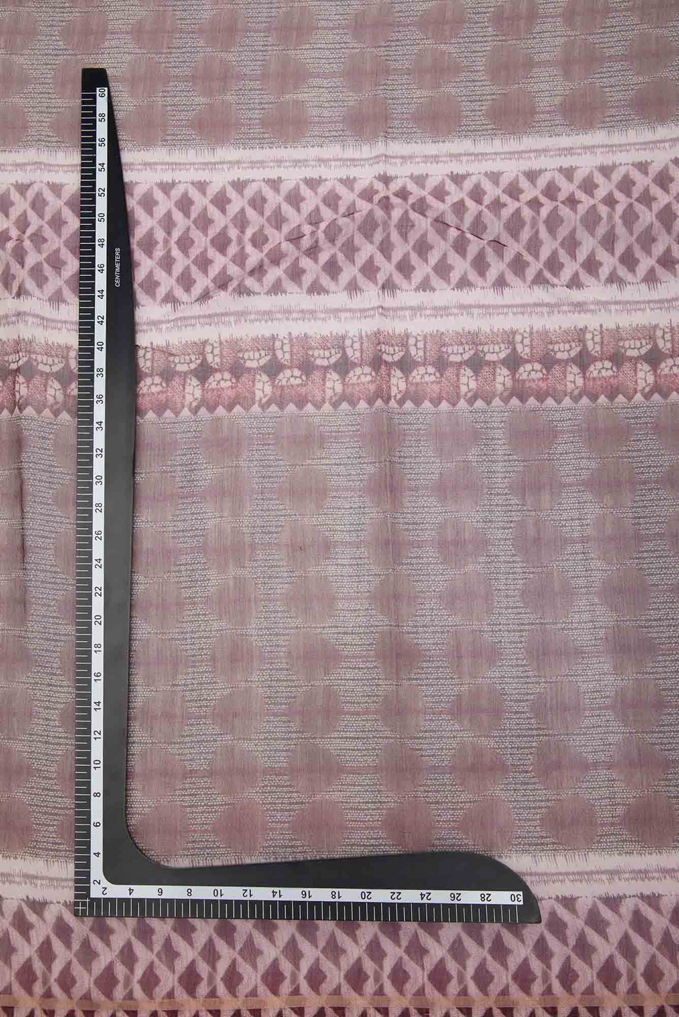 Magenta Chanderi Silk Dress Material