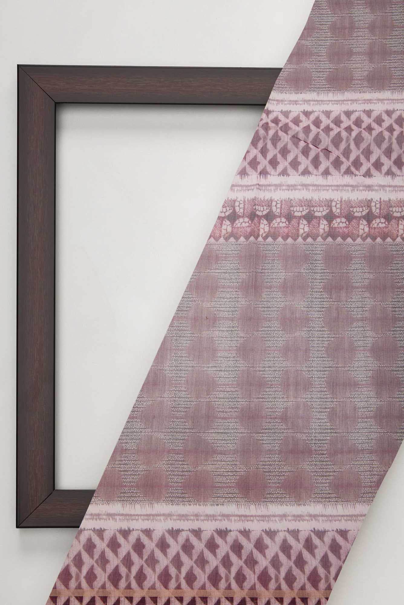 Magenta Chanderi Silk Dress Material