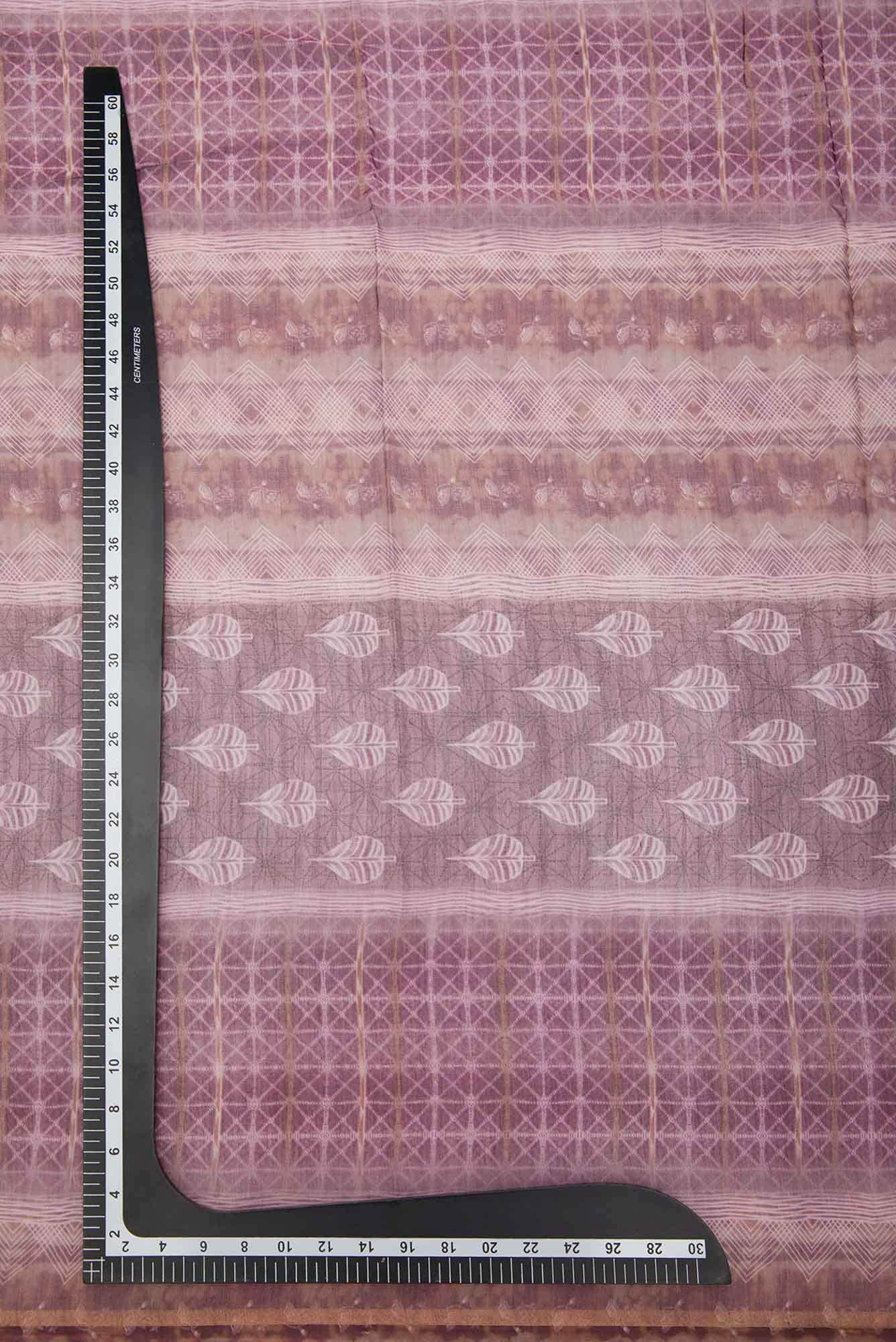 Violet Chanderi Silk Dress Material