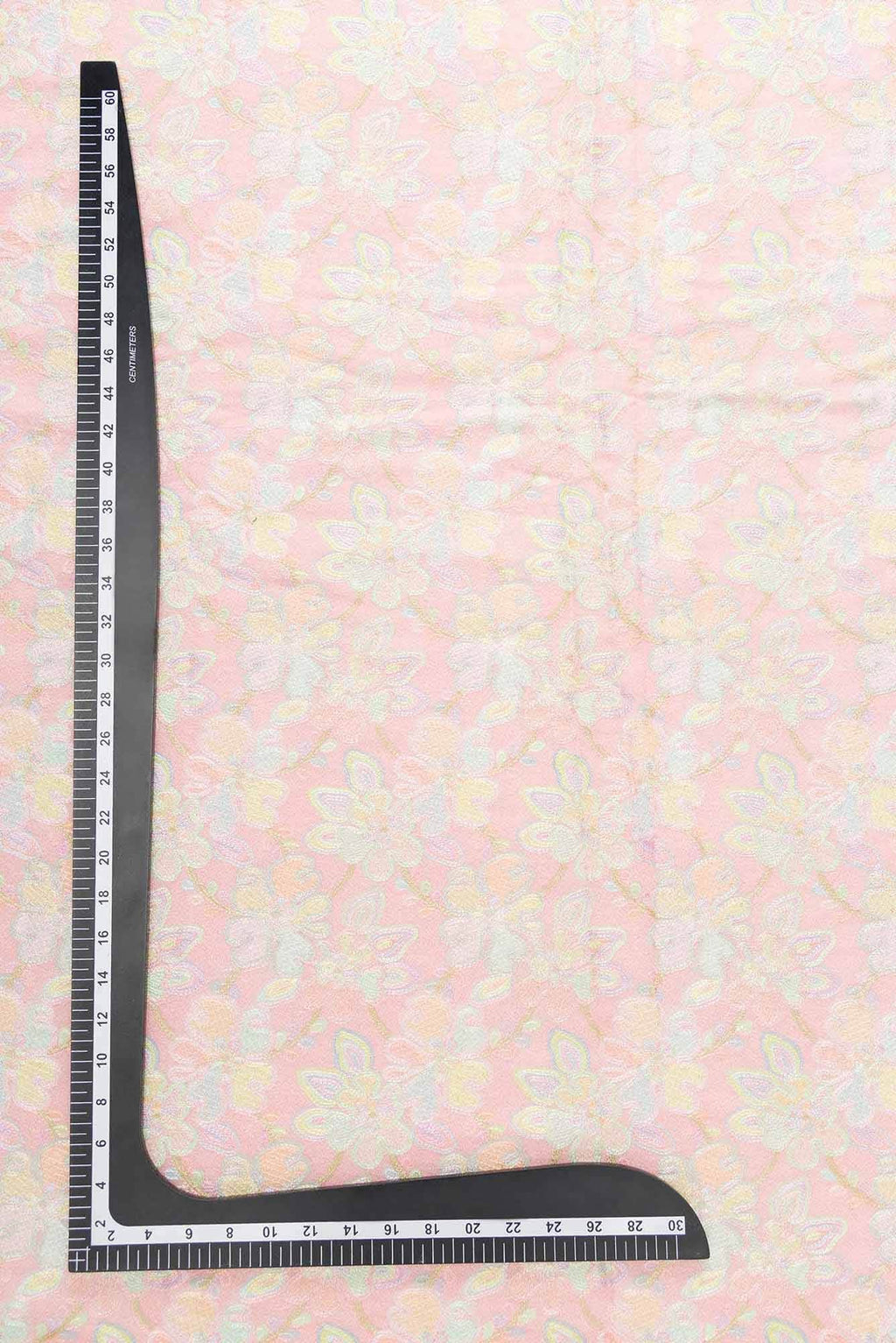 Pink Chanderi Silk Dress Material