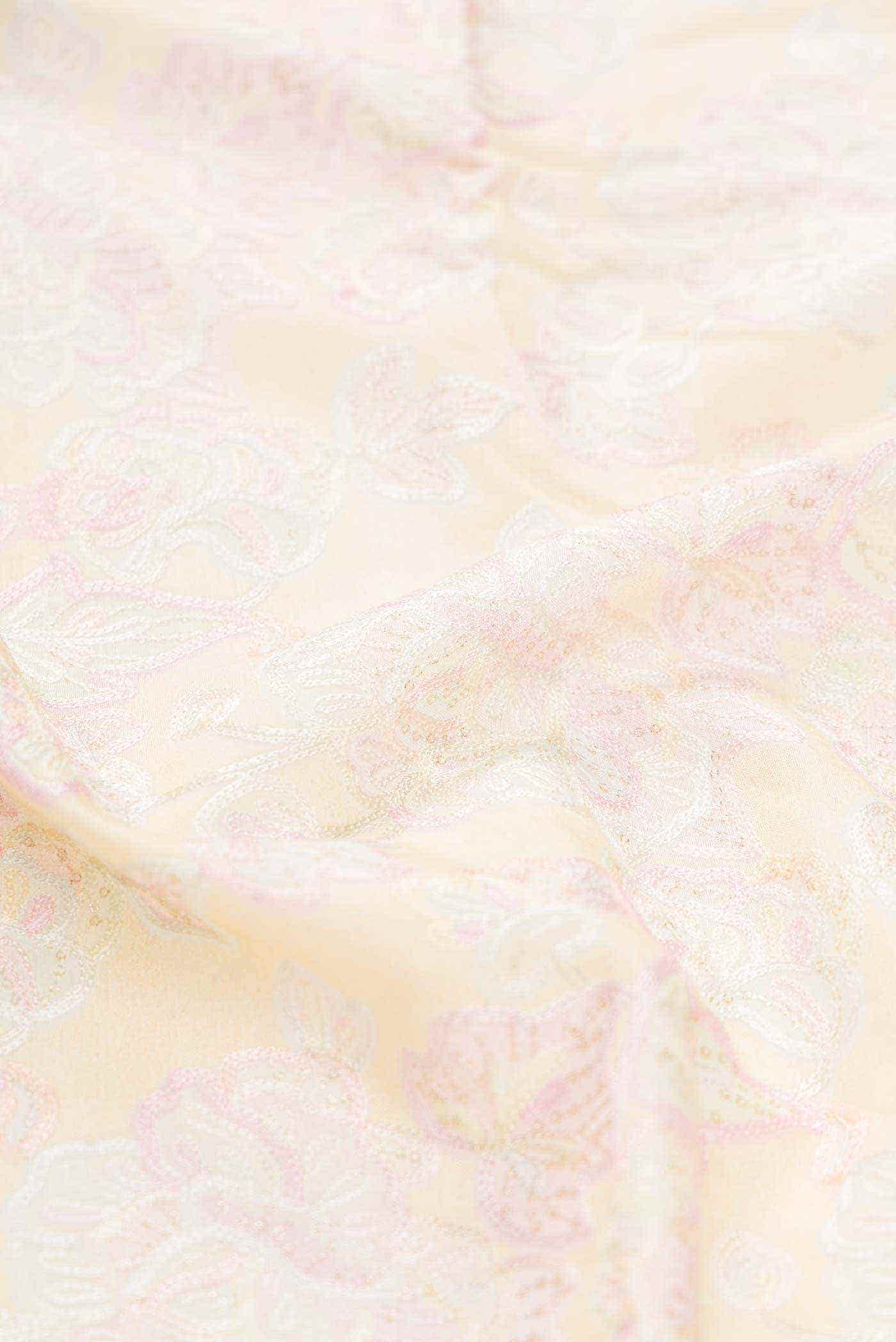 Sandal Chanderi Silk Dress Material