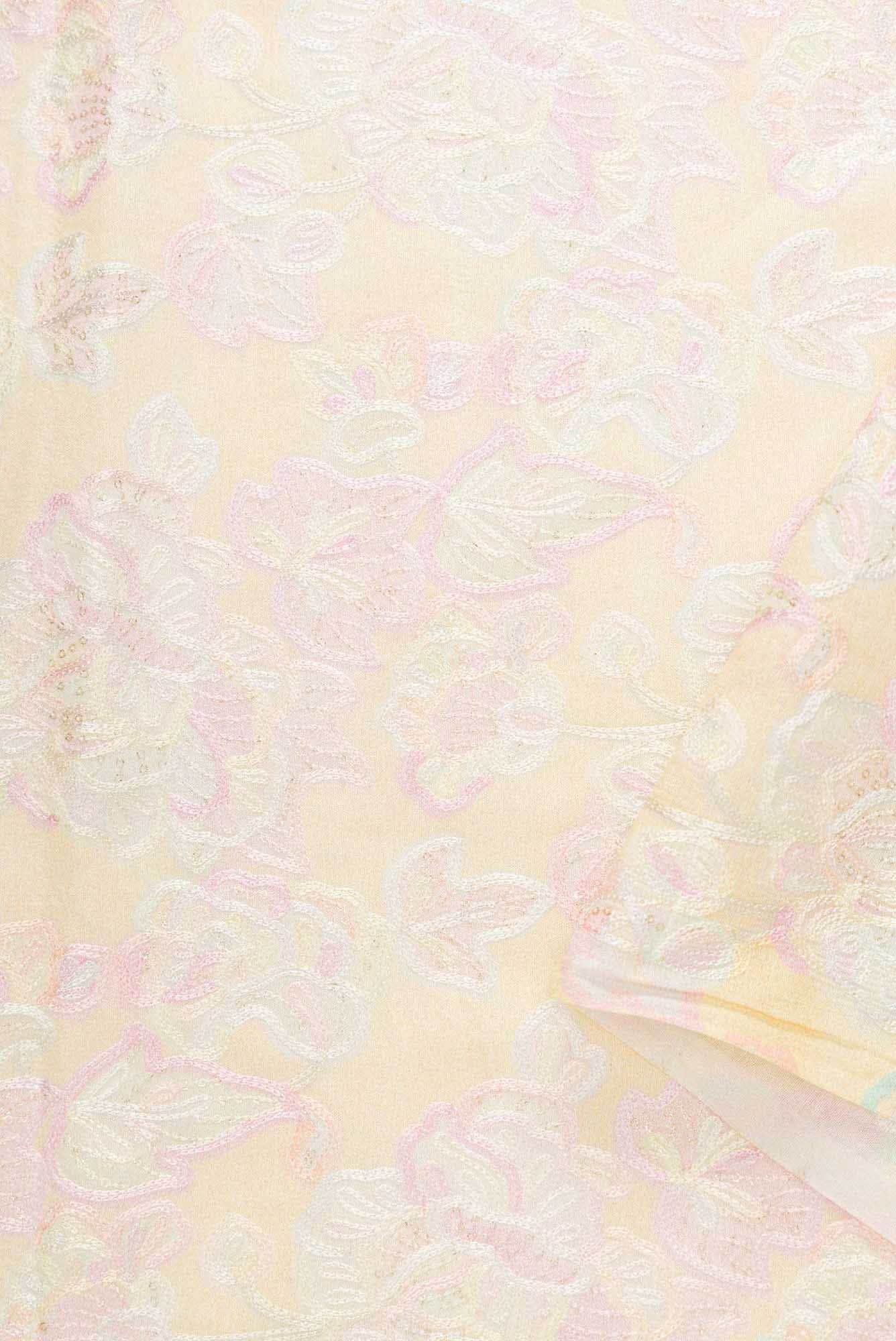 Sandal Chanderi Silk Dress Material