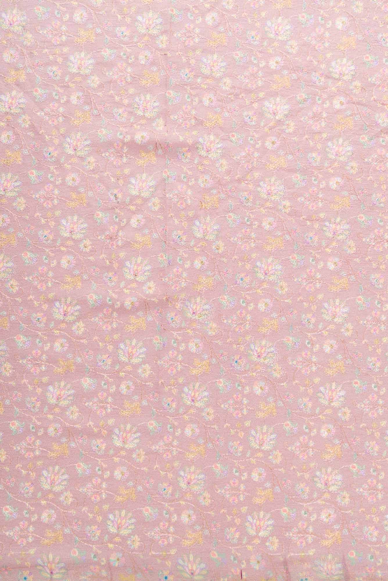 Lavender Chanderi Silk Dress Material