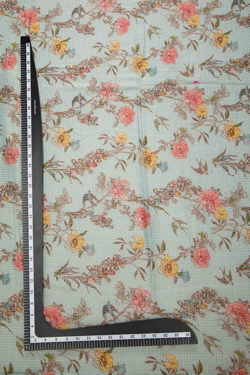 Blue Tussar Dress Material
