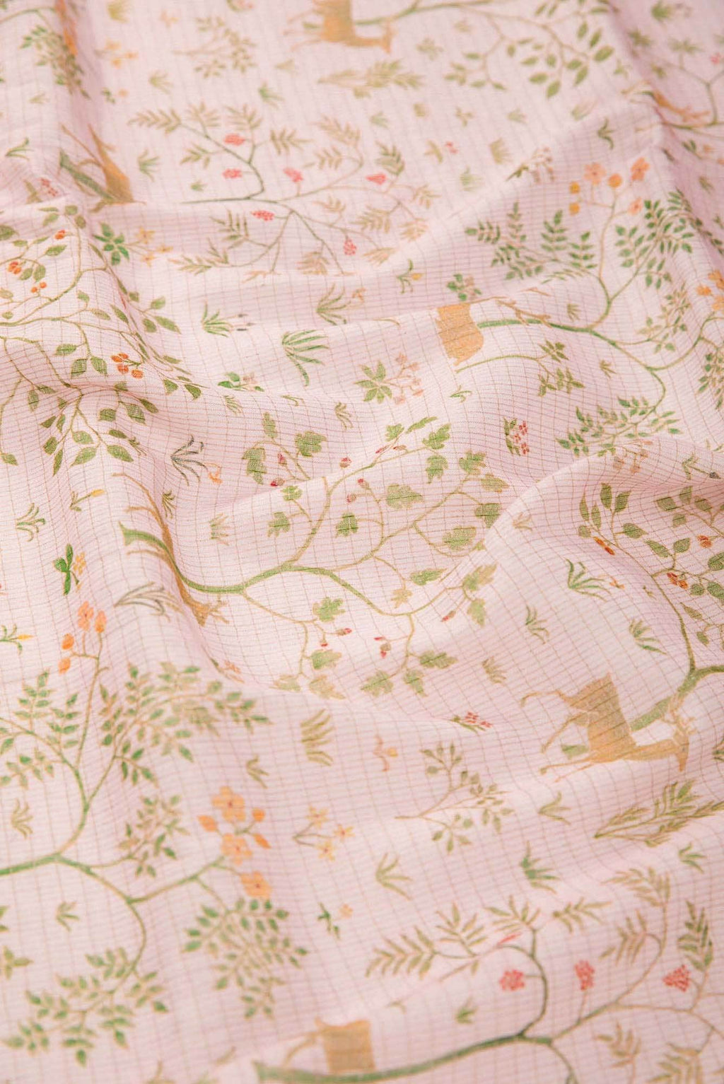 Pink Tussar Dress Material