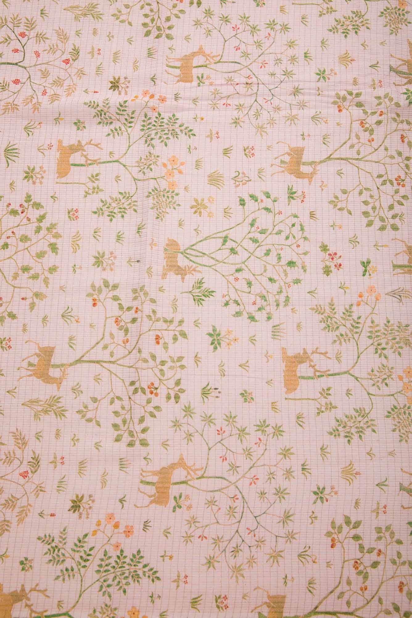 Pink Tussar Dress Material