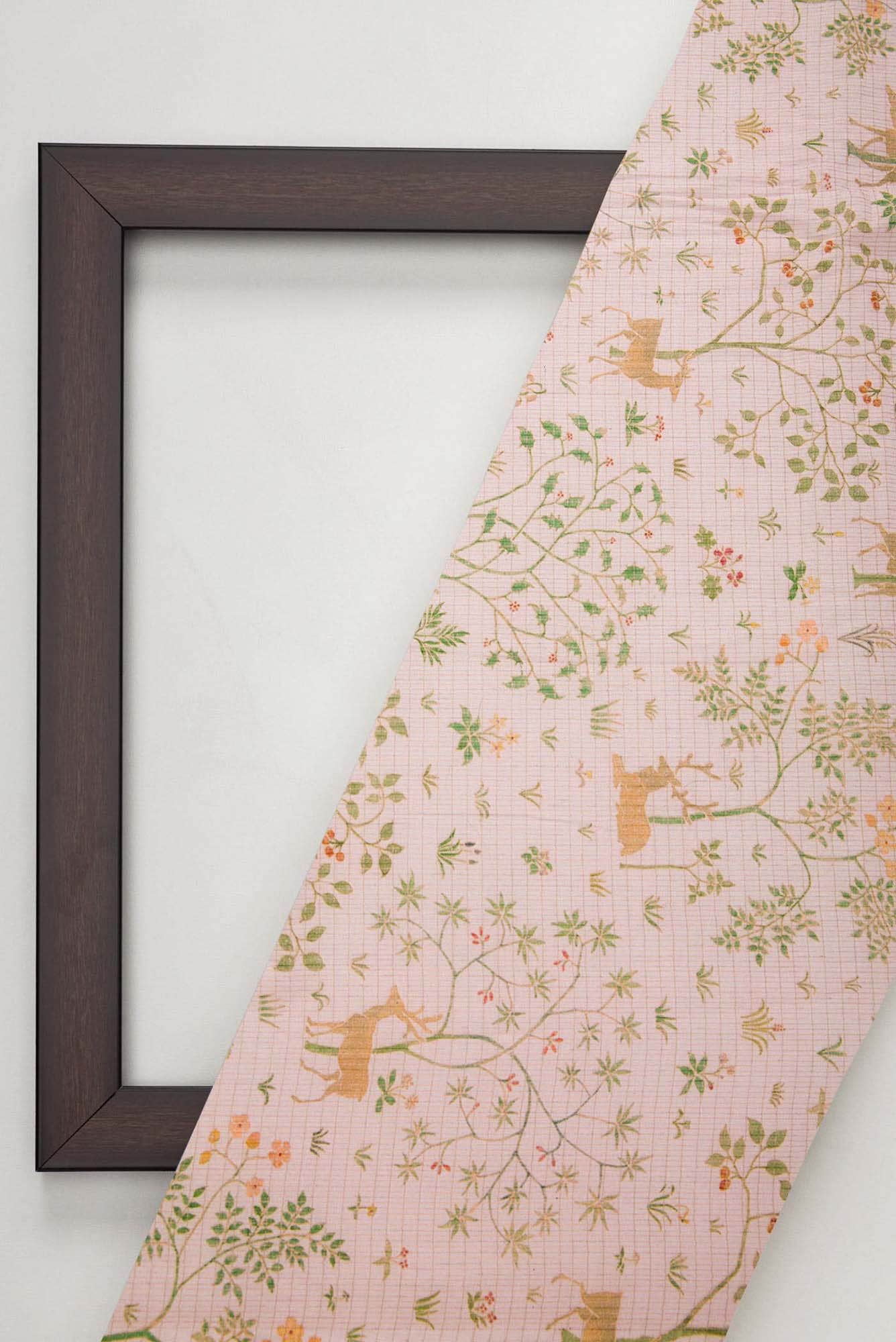 Pink Tussar Dress Material