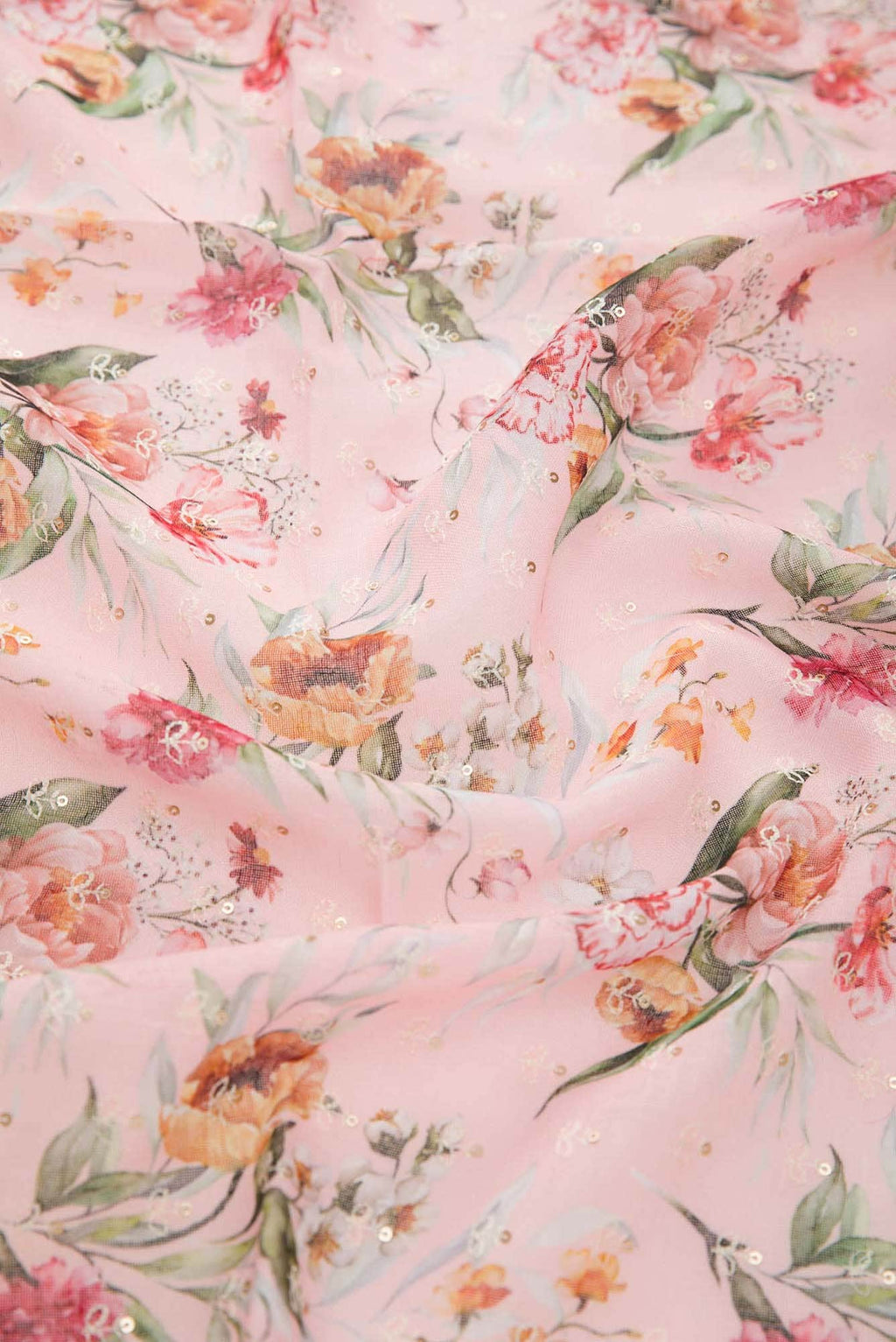 Pink Linen Dress Material