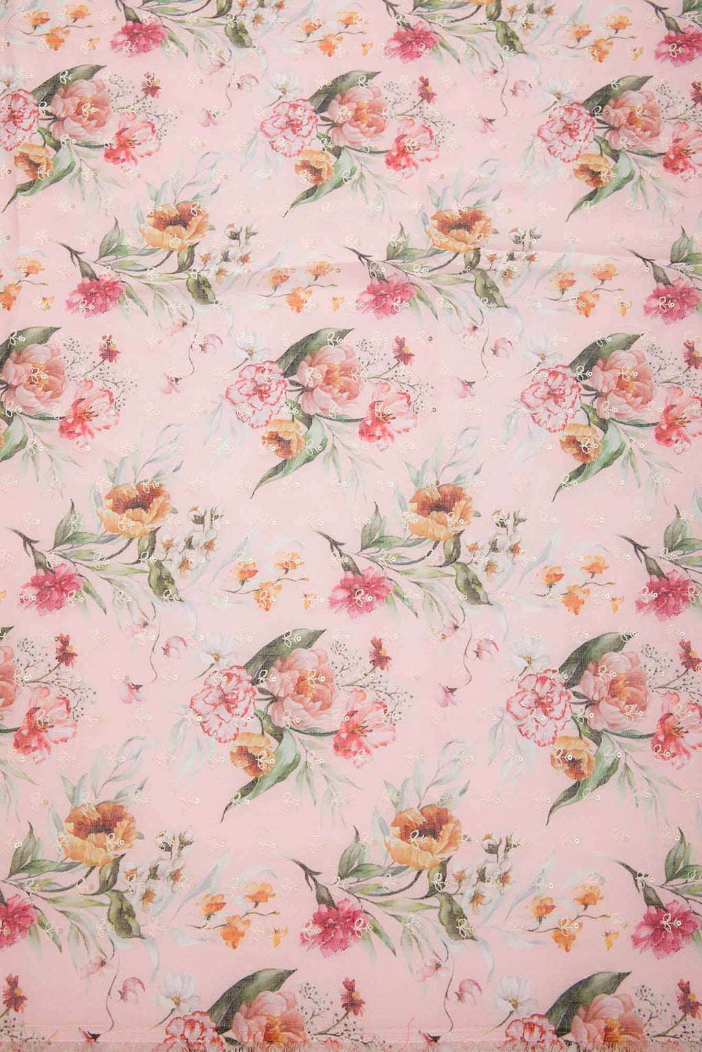 Pink Linen Dress Material