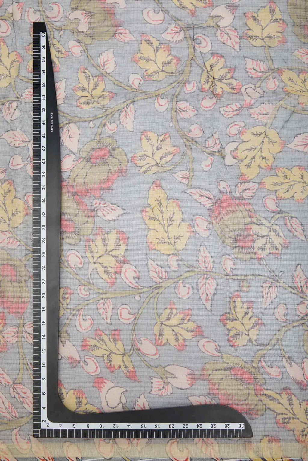 Grey Kota Silk Dress Material