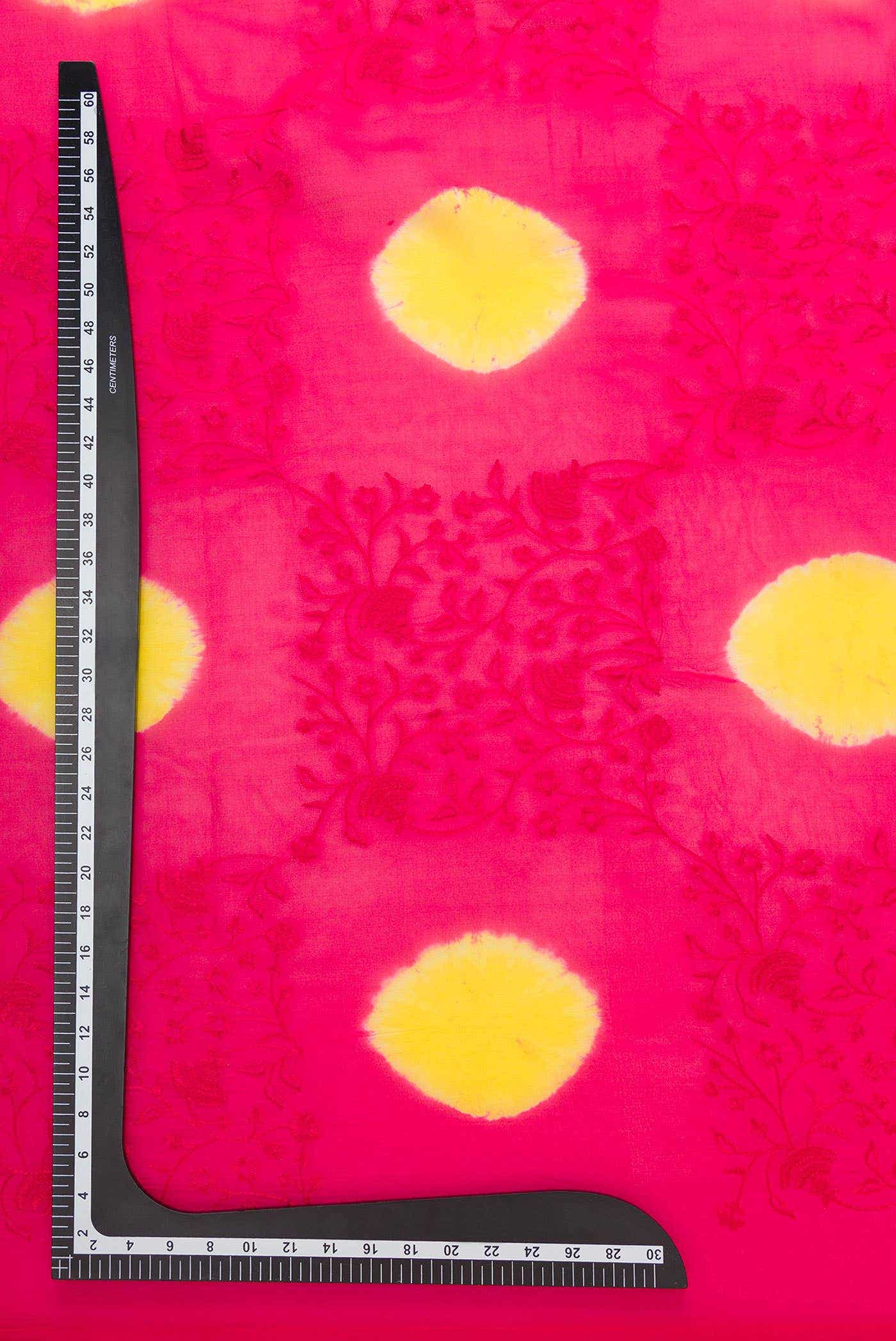 Dark Pink Georgette Dress Material