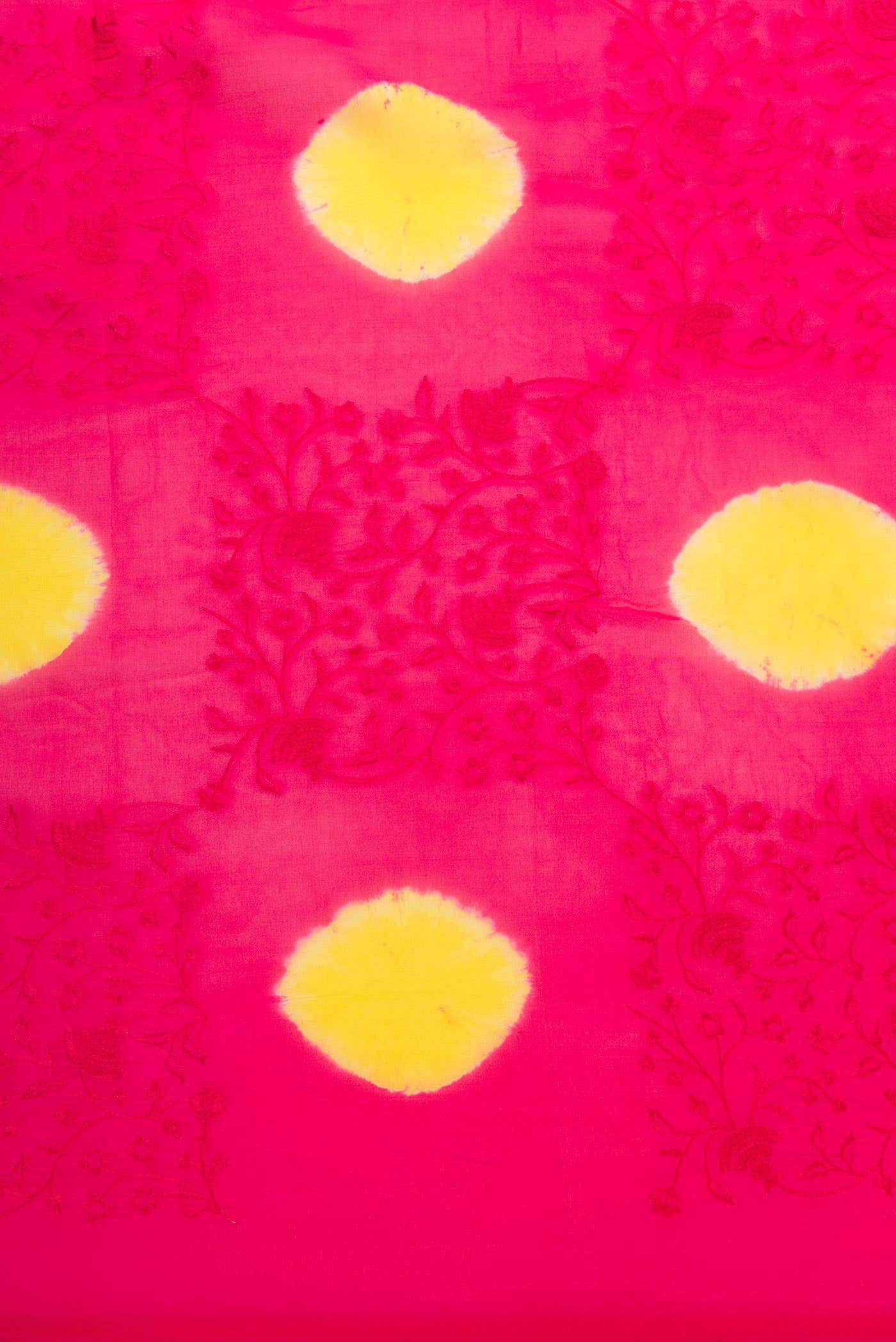 Dark Pink Georgette Dress Material